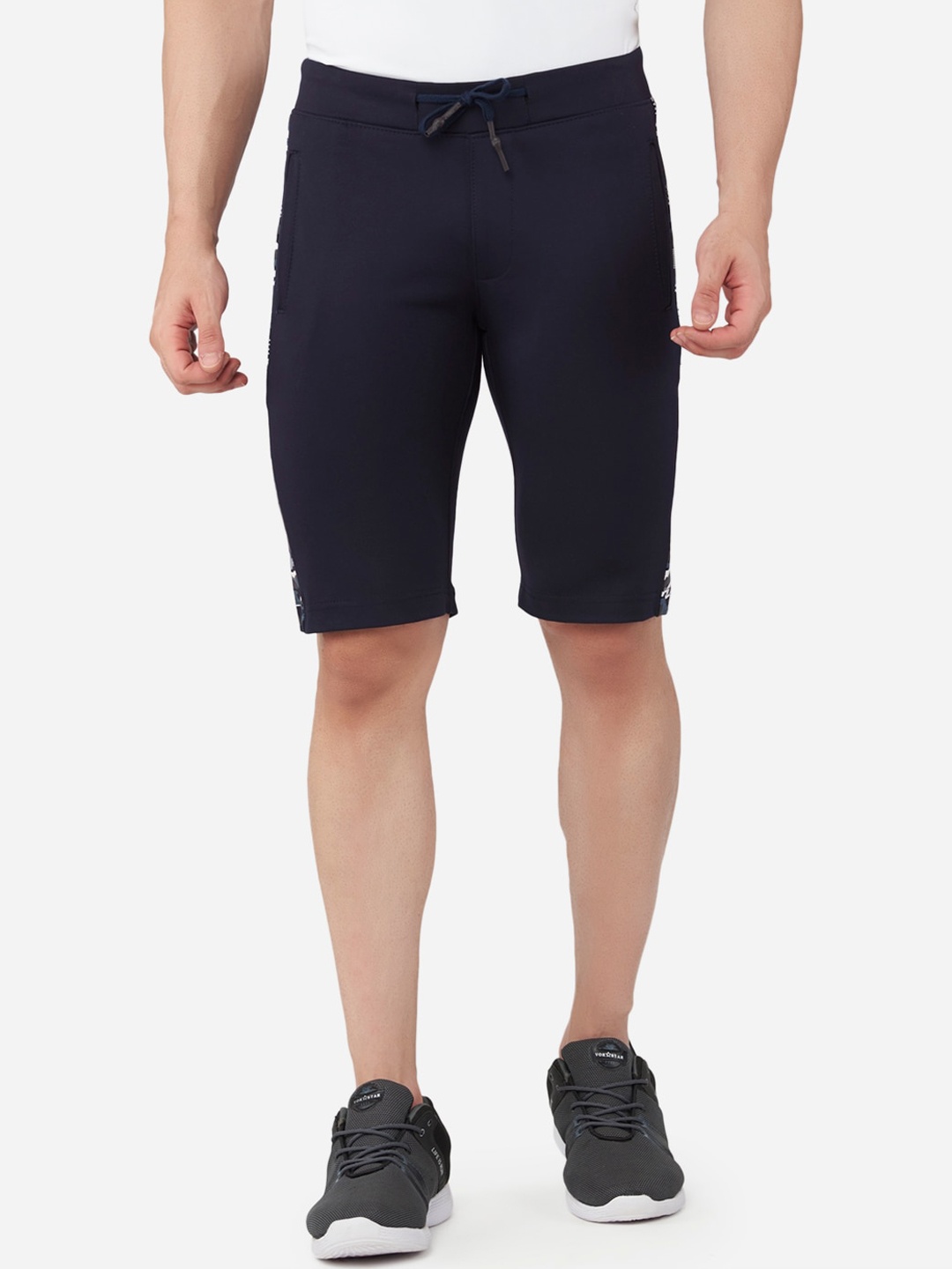 beevee Men Navy Blue Training or Gym Shorts