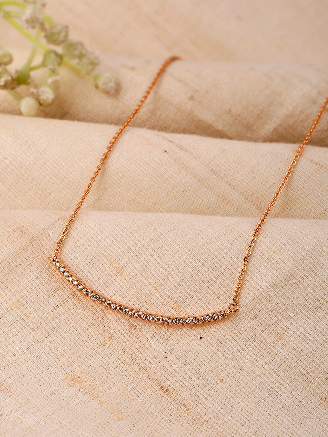 

Shoshaa Gold-Toned Brass Gold-Plated Handcrafted Chain