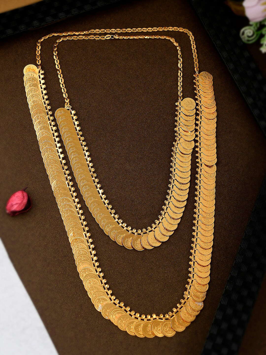 

Shoshaa Set of 2 Gold-Plated Handcrafted Coin Necklaces