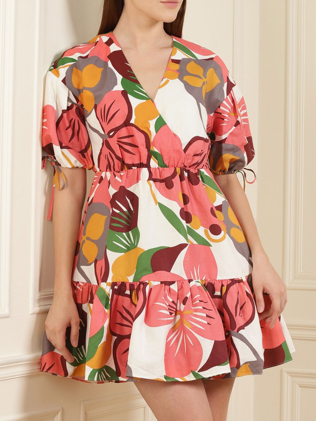 

Ted Baker Women Pink Floral Linen Dress