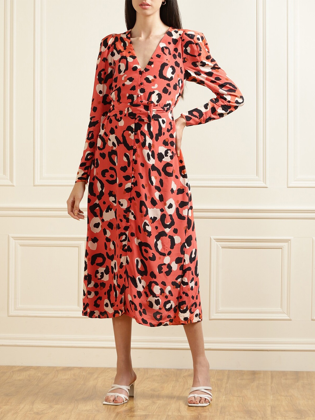 

Ted Baker Orange Printed Maxi Dress