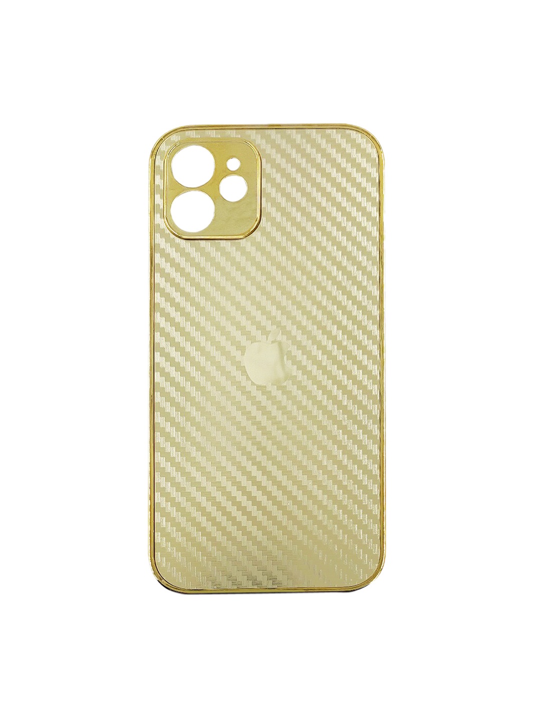 

TREEMODA Gold Striped iPhone 12 Phone Case