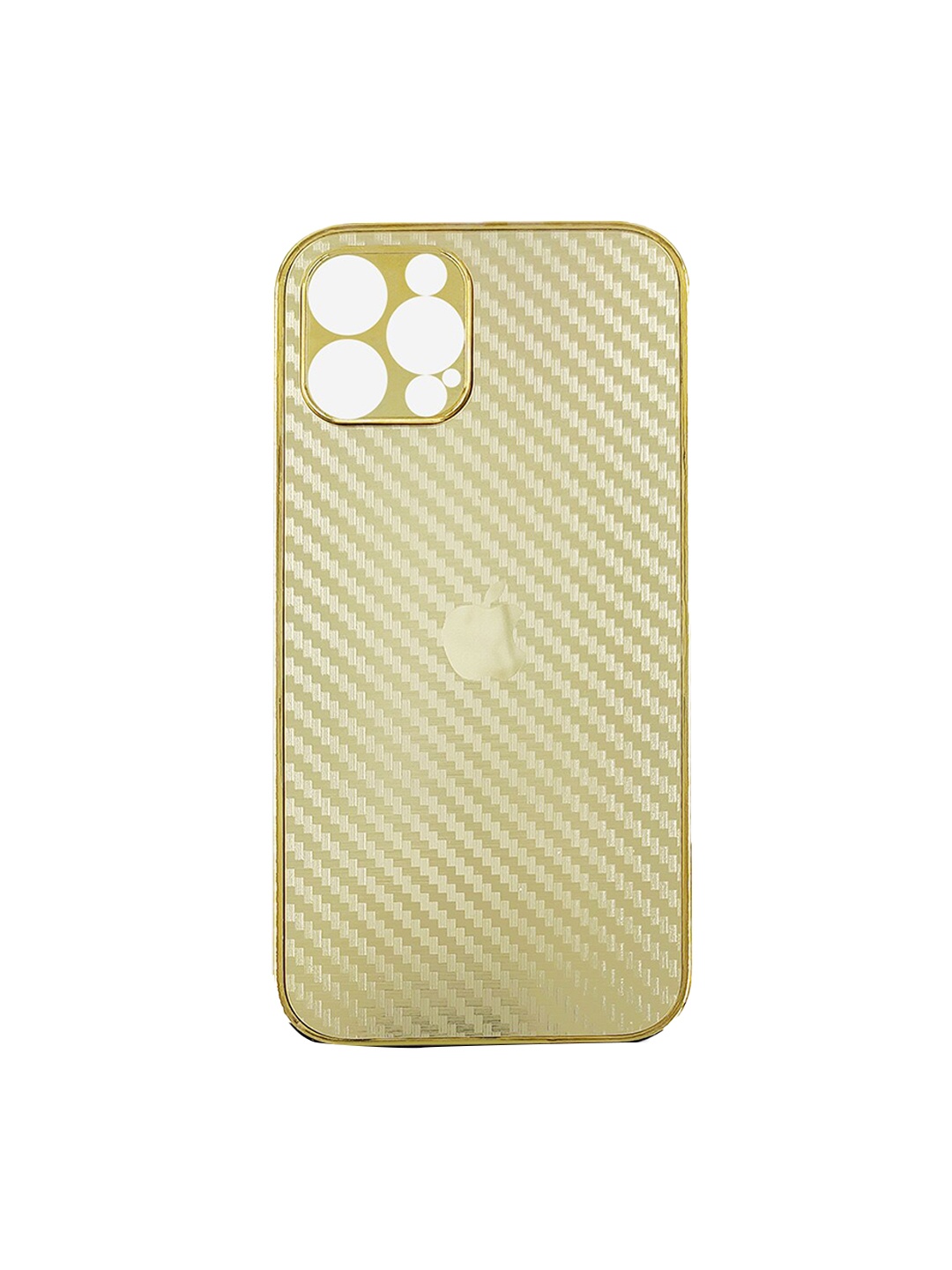 

TREEMODA Gold Coloured Printed iPhone 12 Pro Back Case