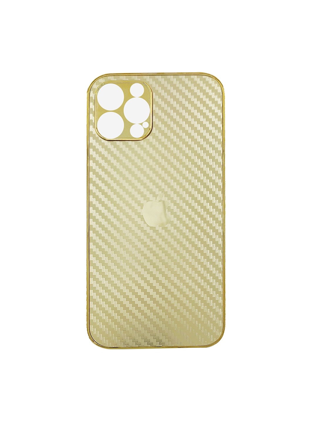 

TREEMODA Gold-Toned Printed iPhone 13 Pro Phone Back Case