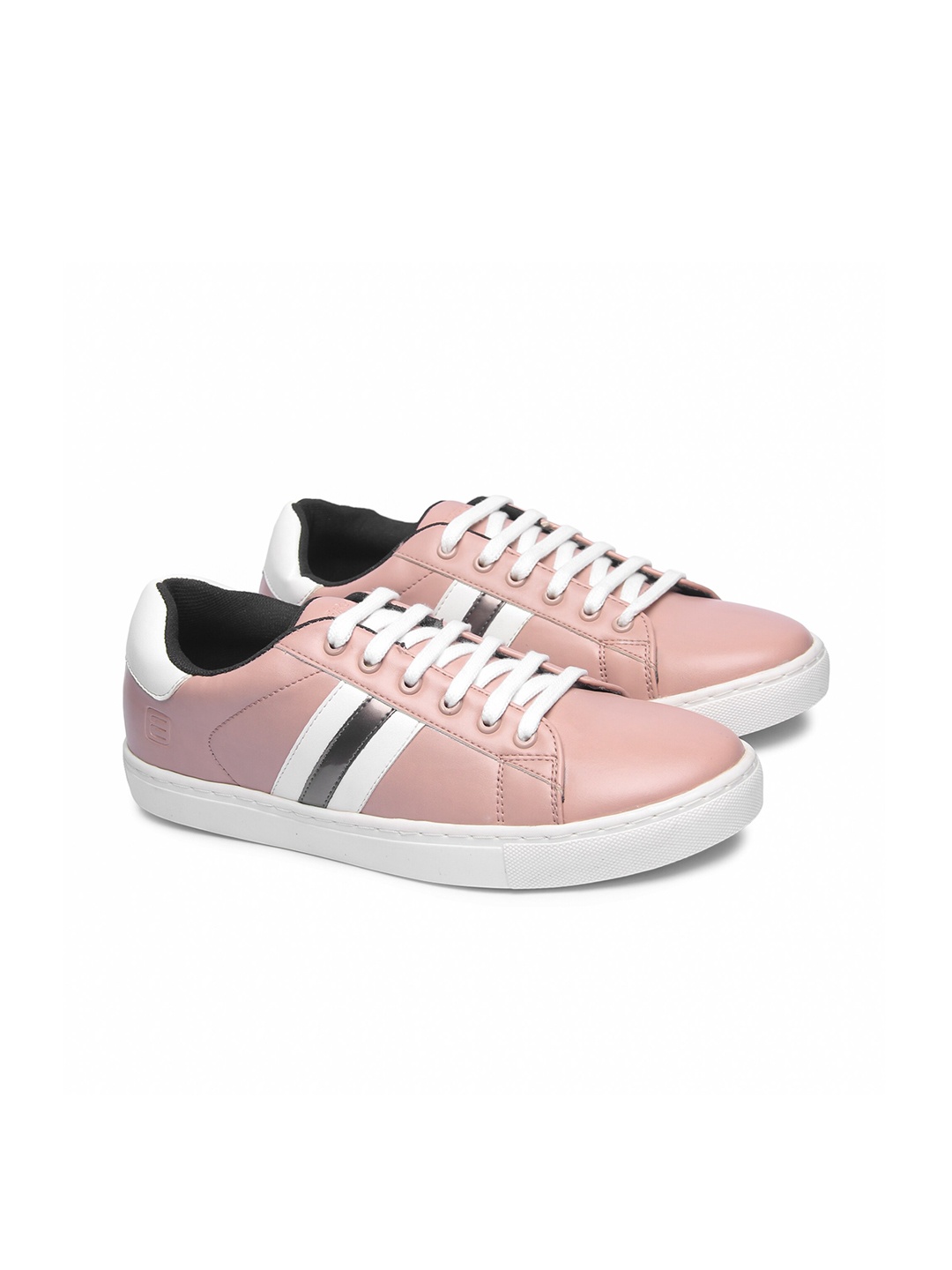 

Lancer Women Pink Striped Waterproof Lined Sneakers