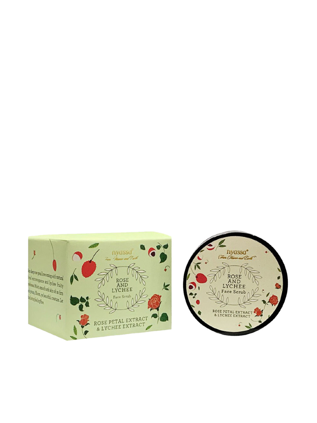 

Nyassa Rose and Lychee Exfoliating Moisturizing Scrub With Rose Petal & Lychee Extract
