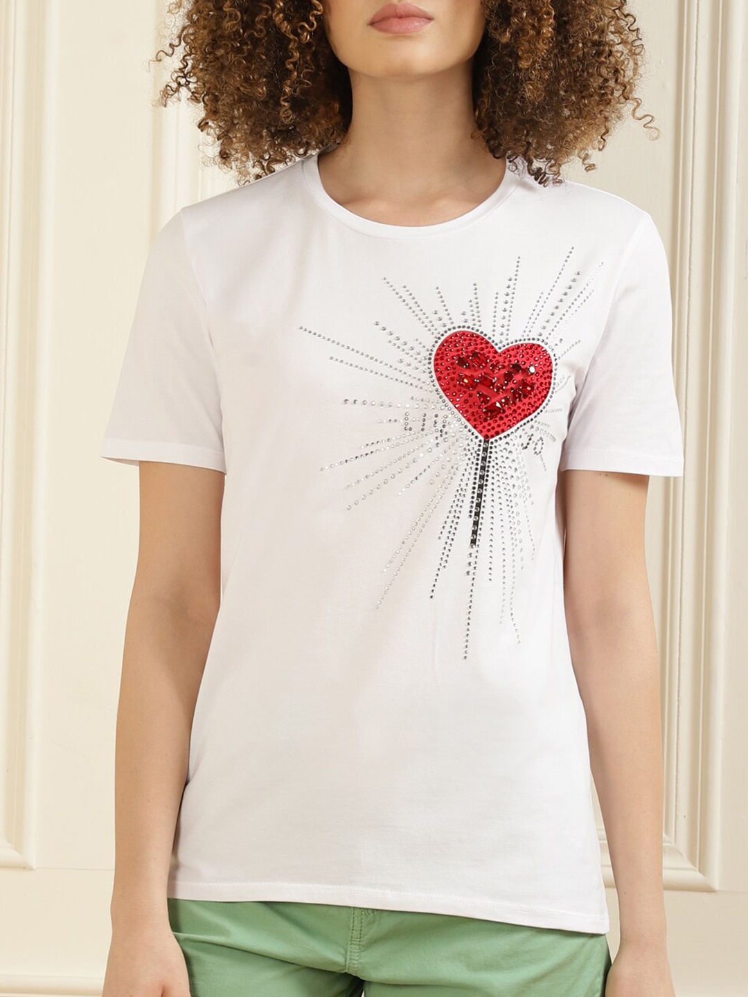 

LIU JO White Print Top