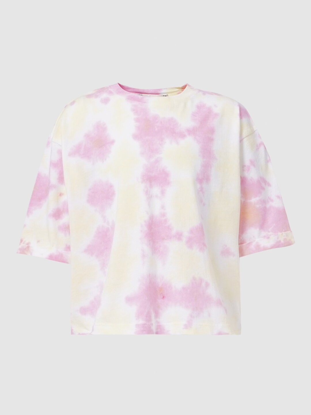 

KIDS ONLY Girls Pink Dyed Dyed Cotton T-shirt