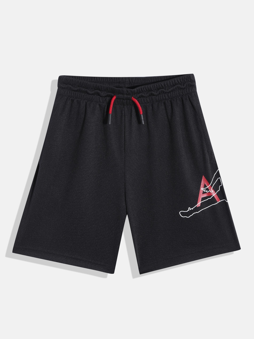 

Jordan Boys Black Typography Printed Shorts