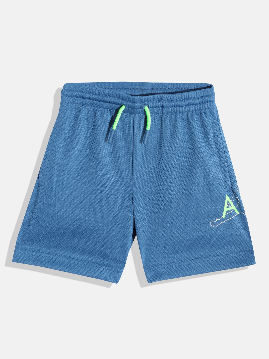 

Jordan Boys Blue Typography Printed Shorts
