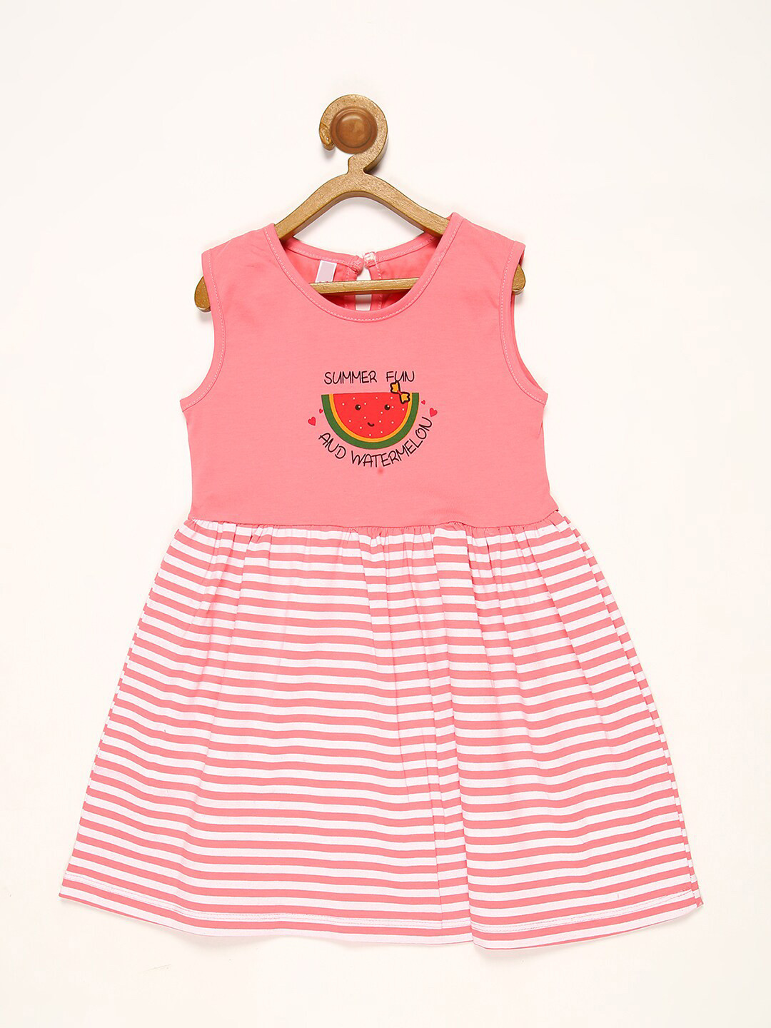 

V2 Value & Variety Coral Striped Dress