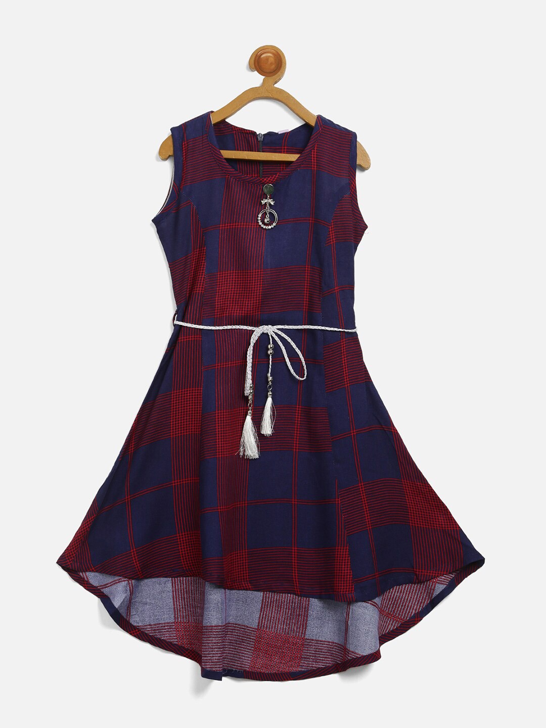 

V2 Value & Variety Blue Checked Dress