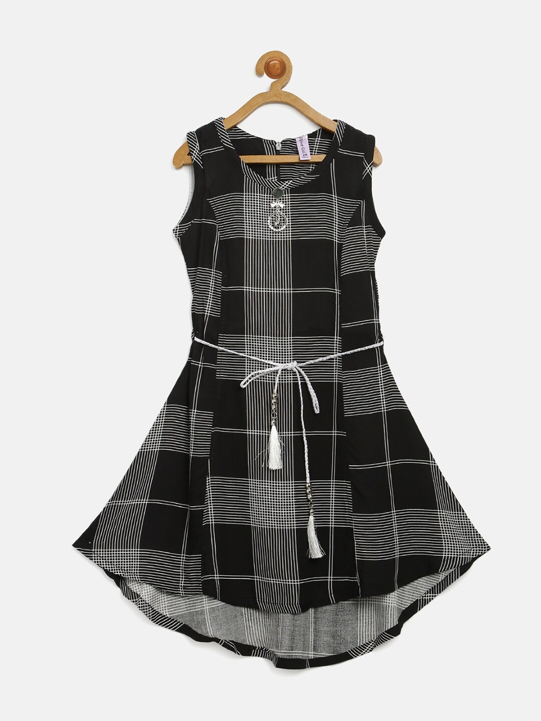 

V2 Value & Variety Black Checked Dress