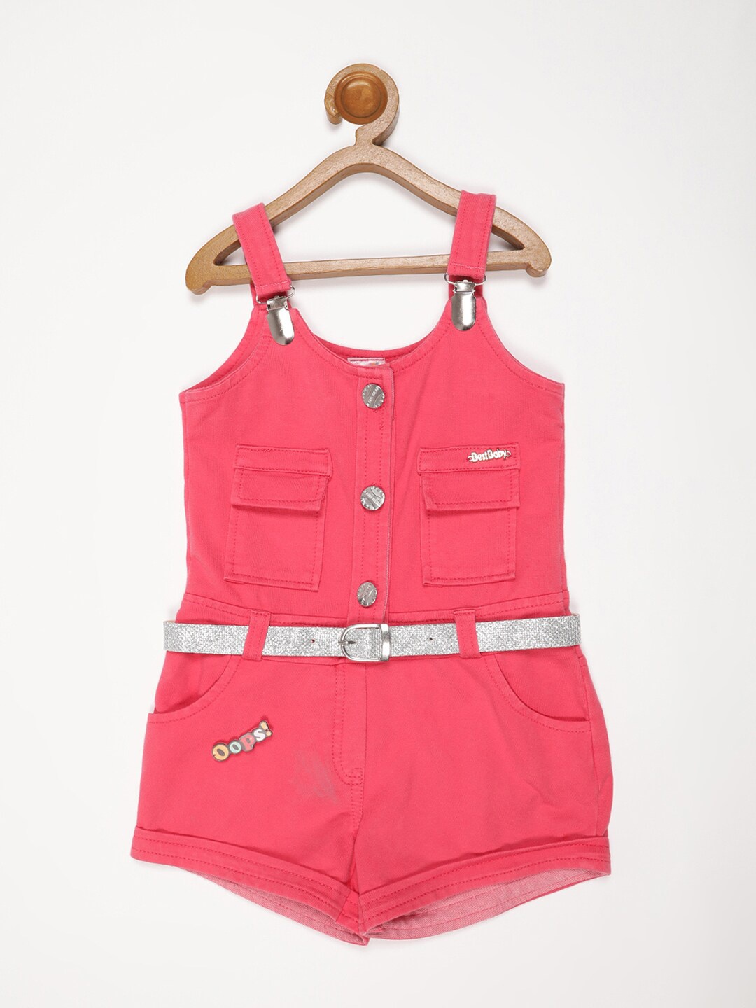 

V2 Value & Variety Pink Denim Peplum Dress