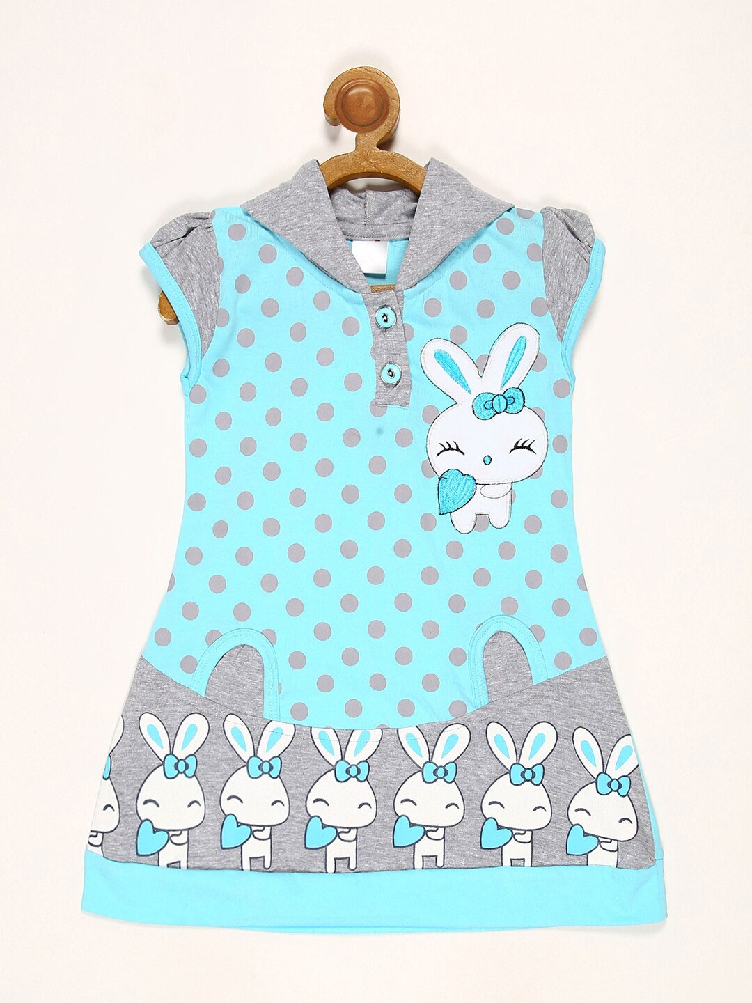 

V2 Value & Variety Blue & Grey A-Line Dress
