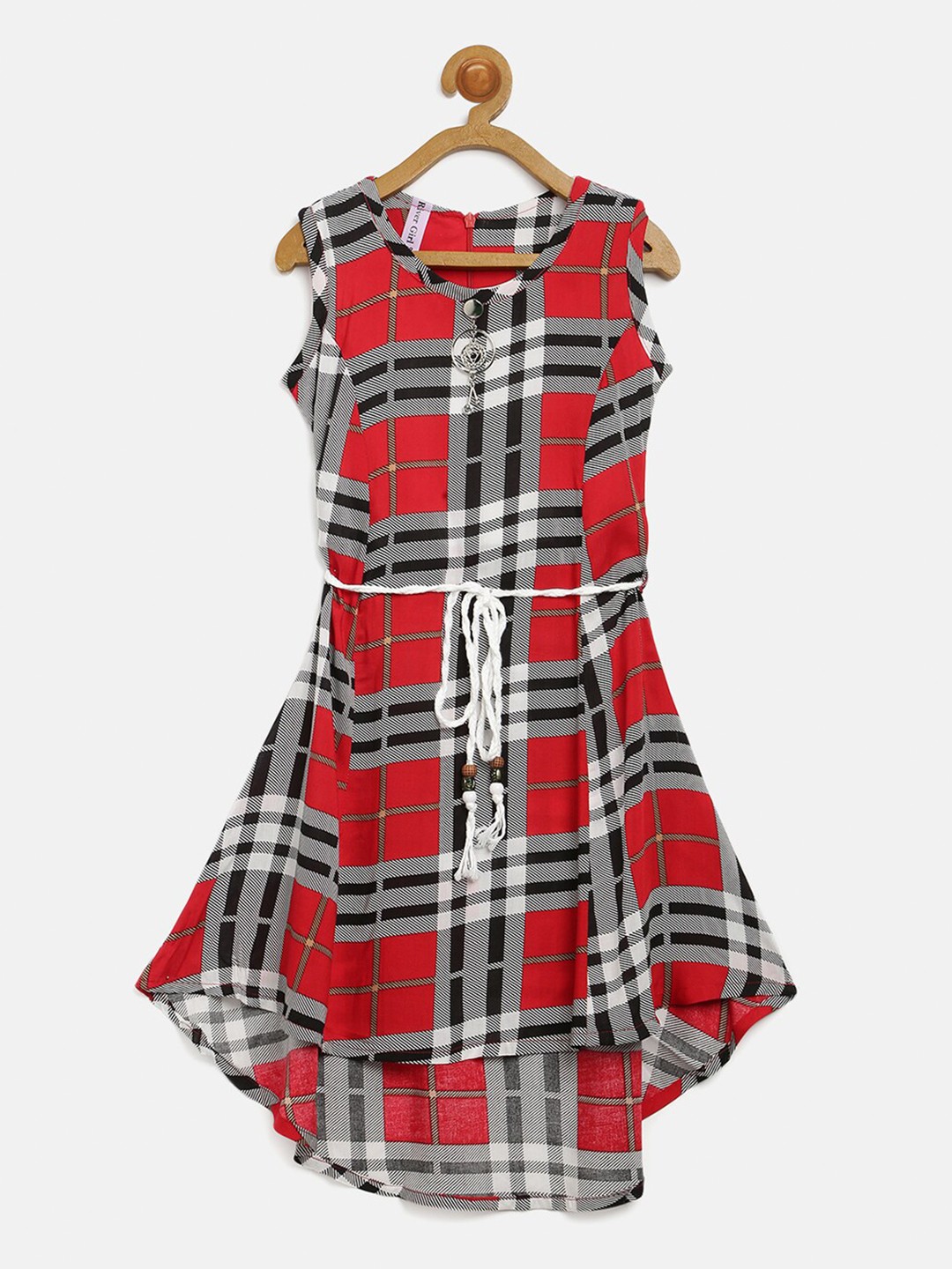 

V2 Value & Variety Red Checked Dress