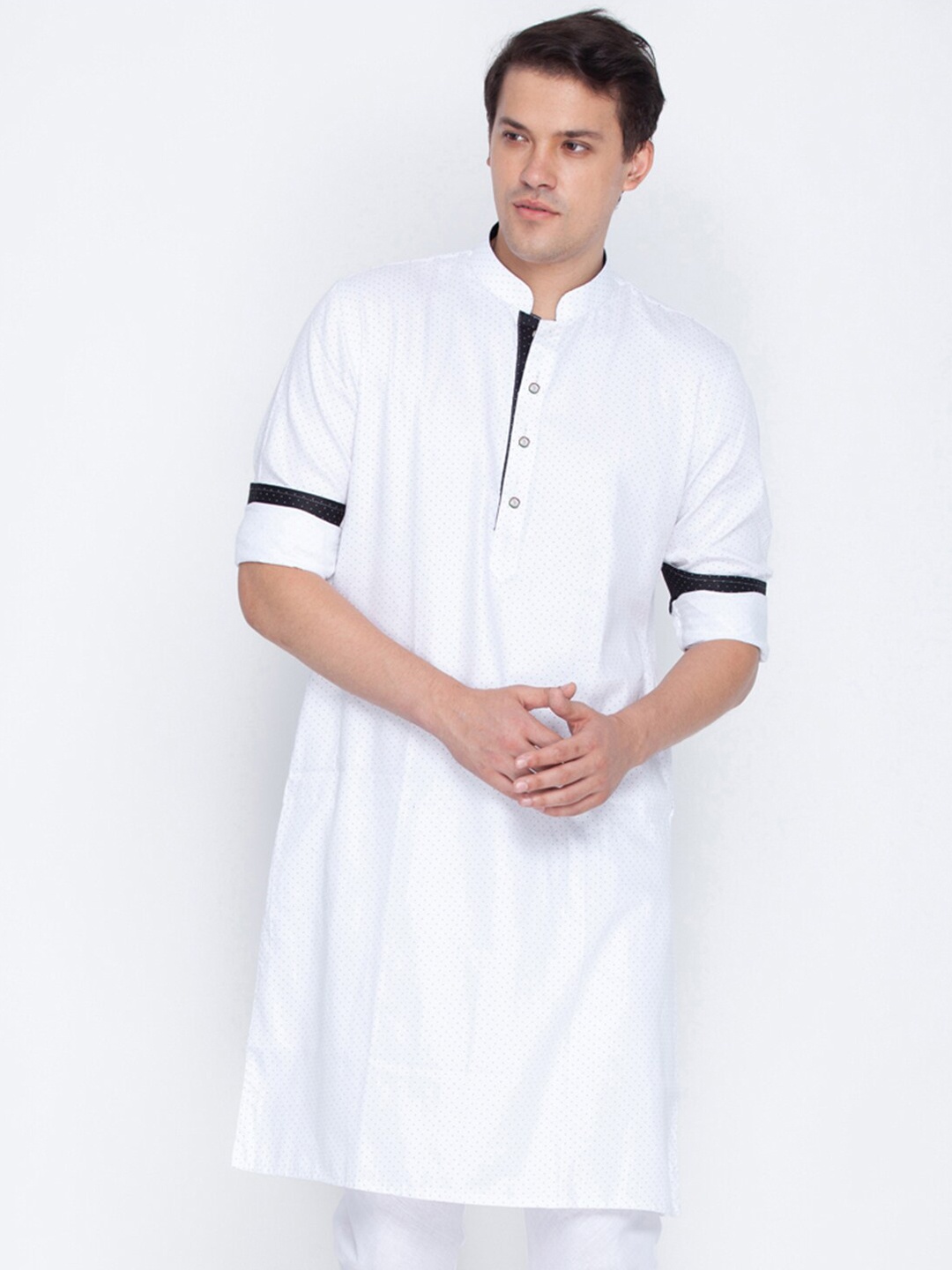 

VASTRAMAY Men White Kurta