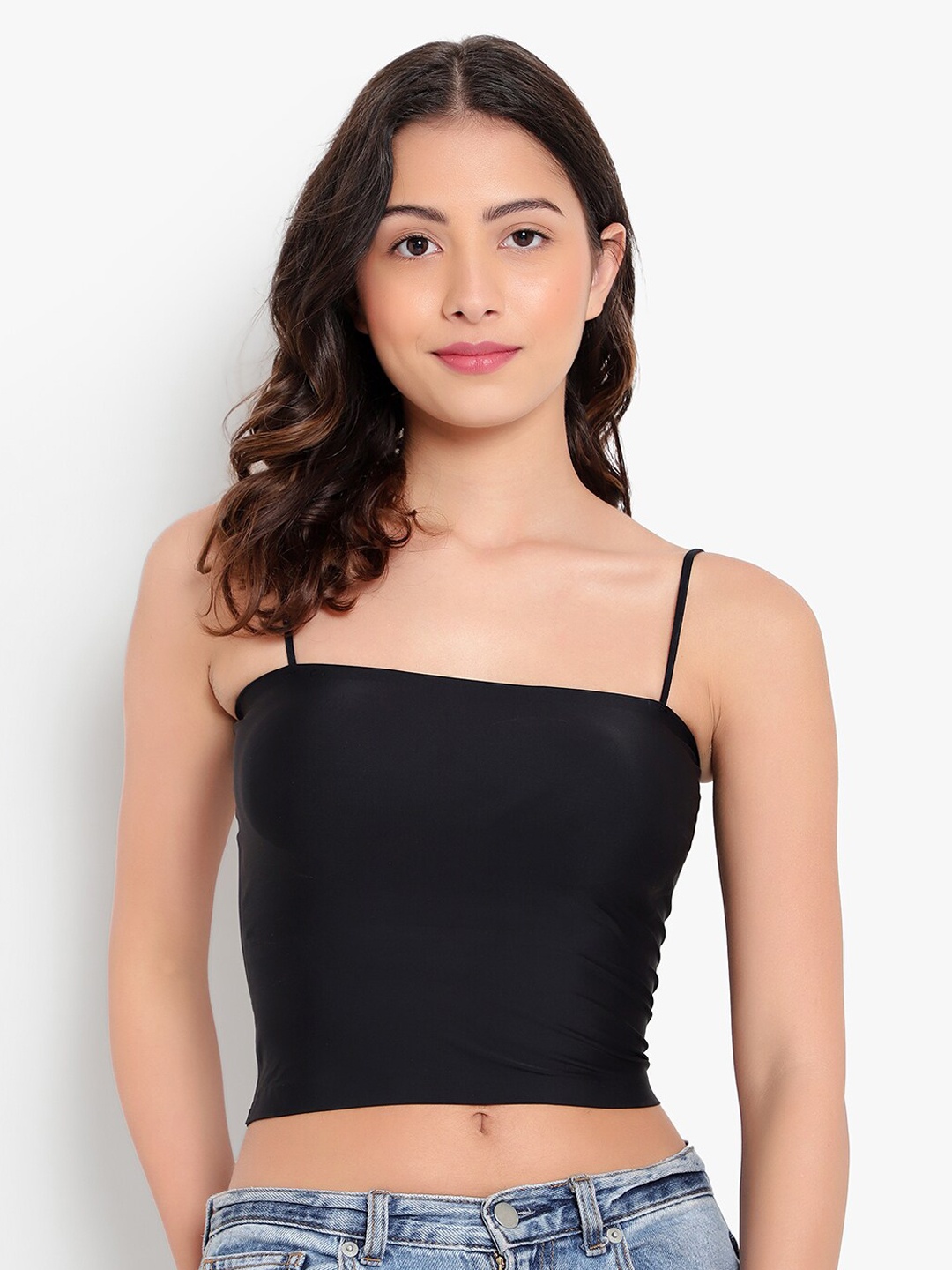 

PARKHA Women Black Solid Padded Camisole