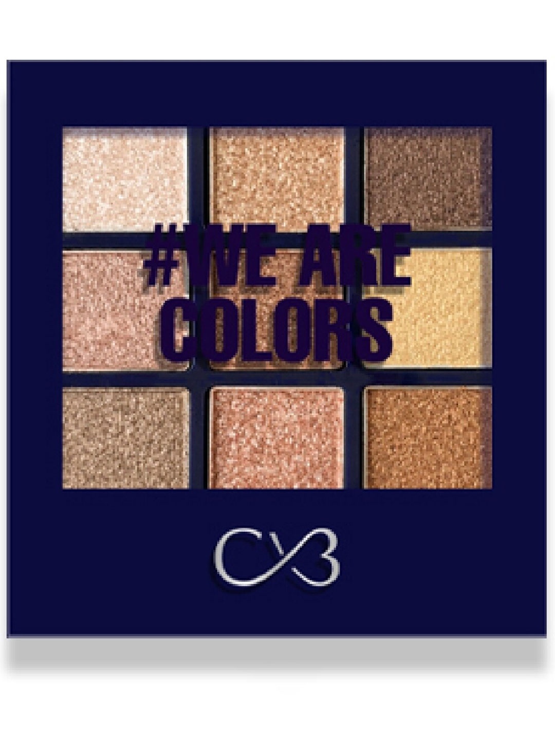 CVB 9-Color Mousse Eyeshadow Palette - Shade 01, Gold
