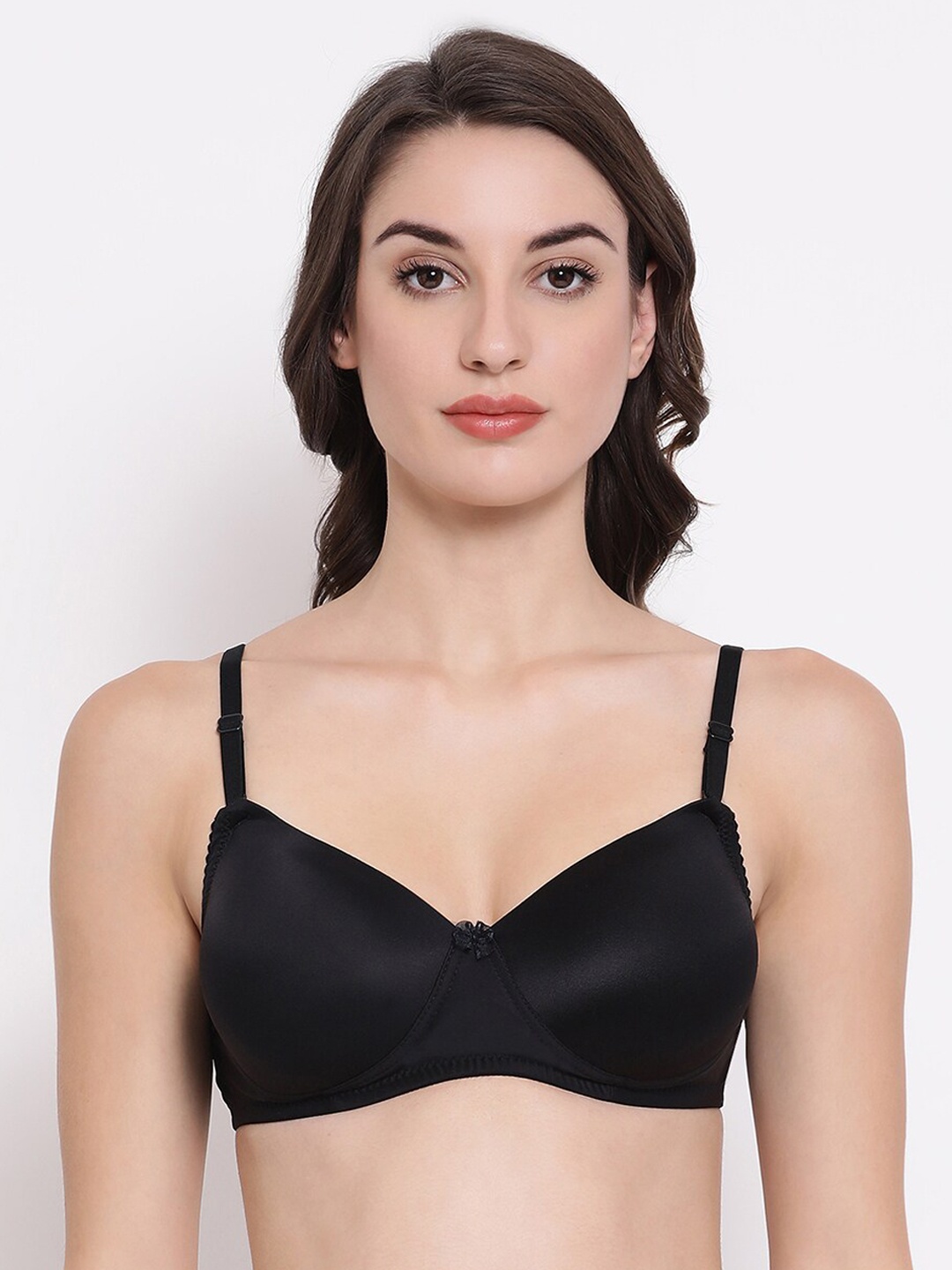 

Clovia Black Solid Multiway T-Shirt Bra - Lightly Padded