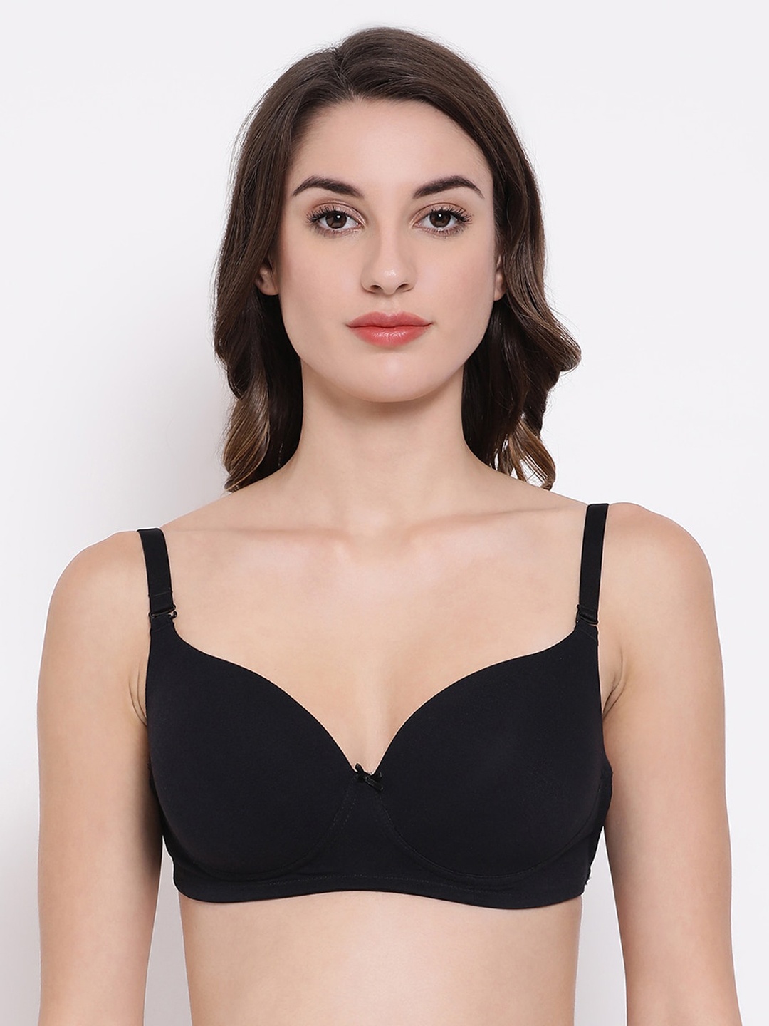 

Clovia Black Bra Underwired Lightly Padded