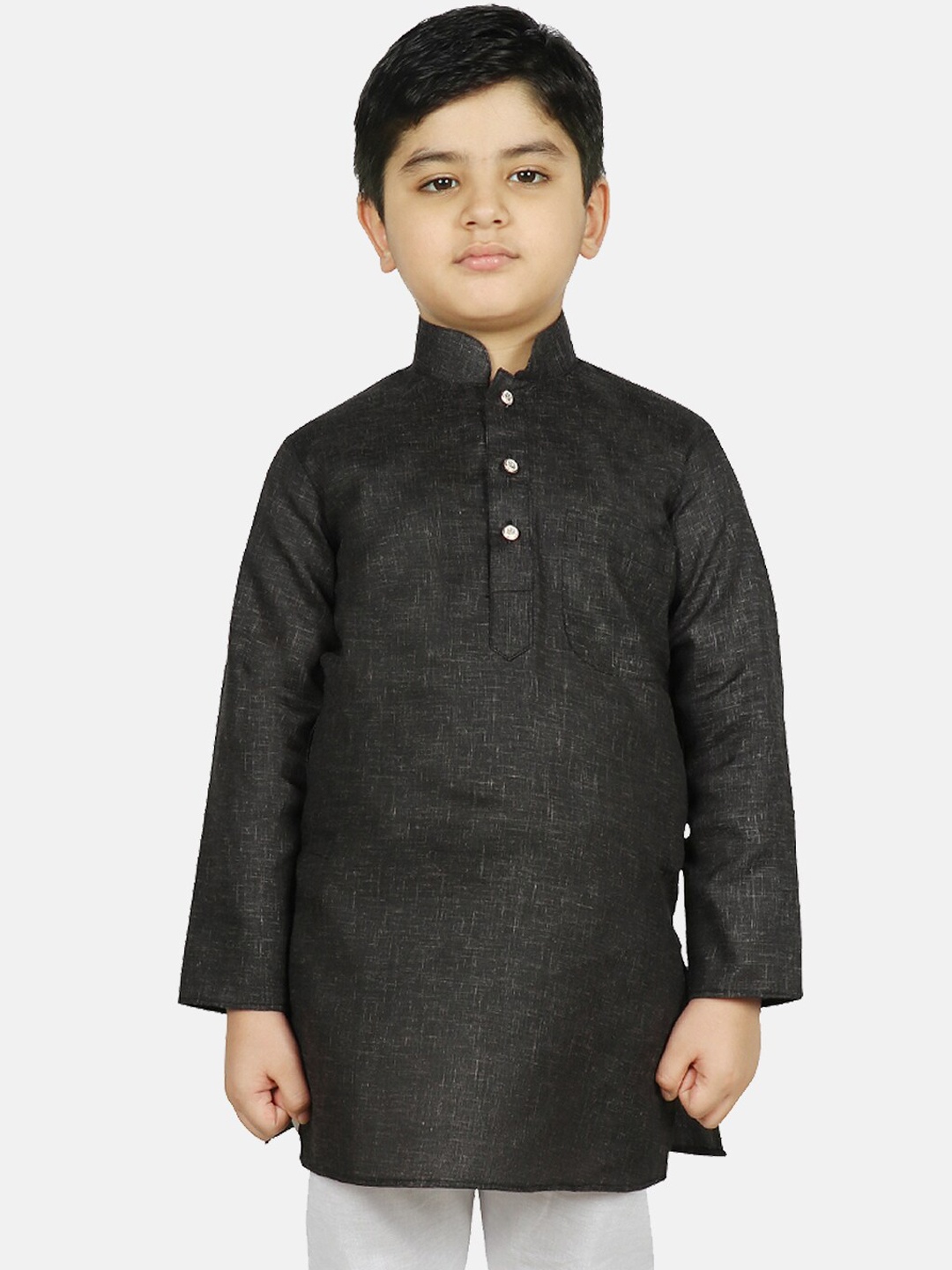 

SG YUVRAJ Boys Black Kurta