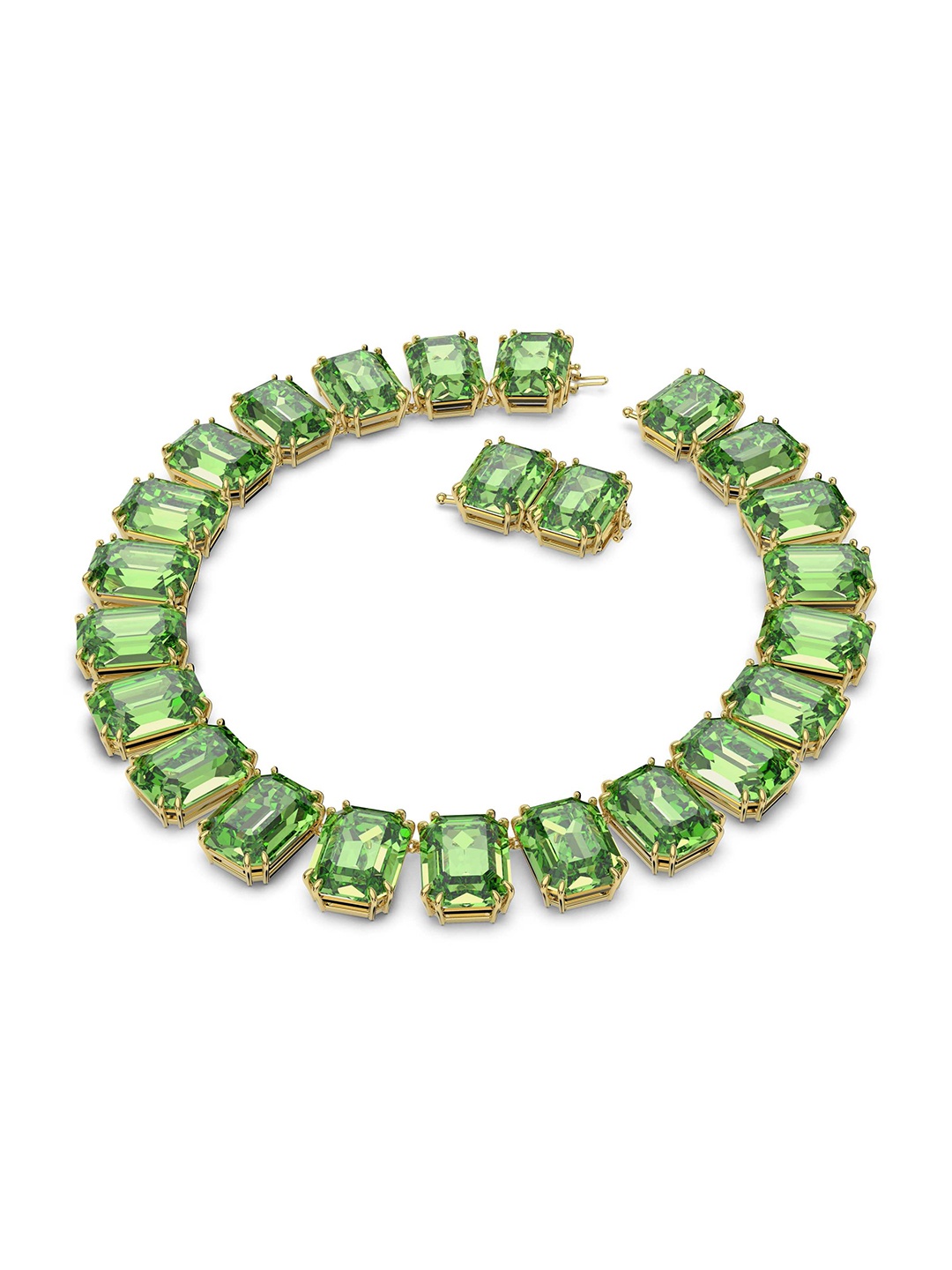 

SWAROVSKI Gold-Toned & Green Gold-Plated Necklace