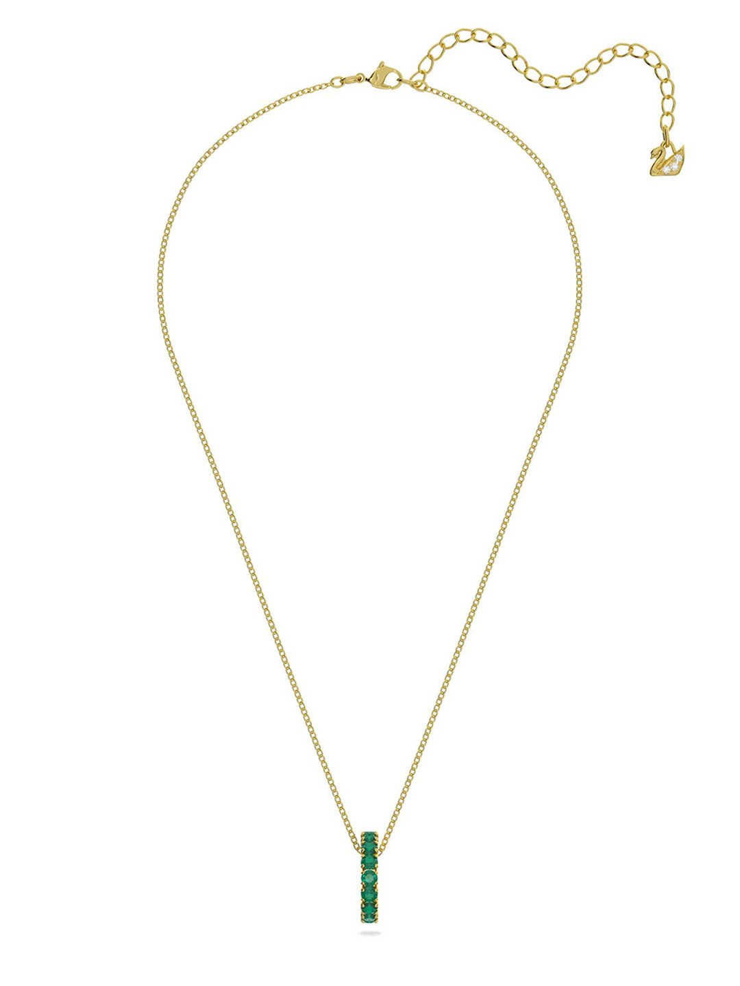 

SWAROVSKI Green & Gold-Plated Crystals Necklace
