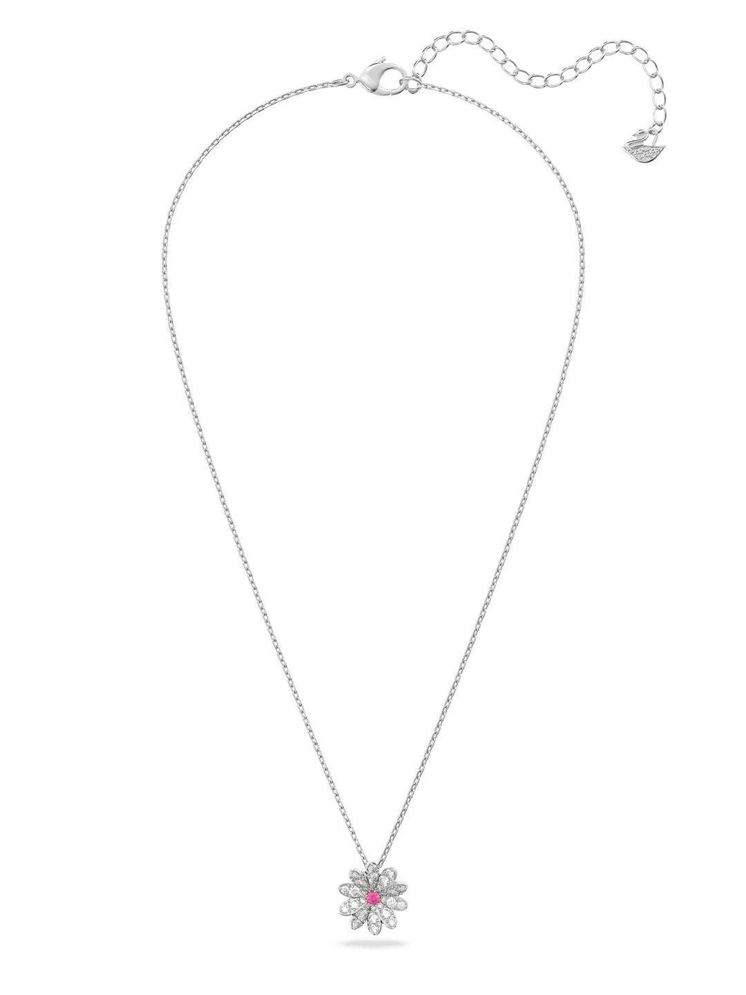 

SWAROVSKI Silver-Toned & Pink Silver-Plated Chain