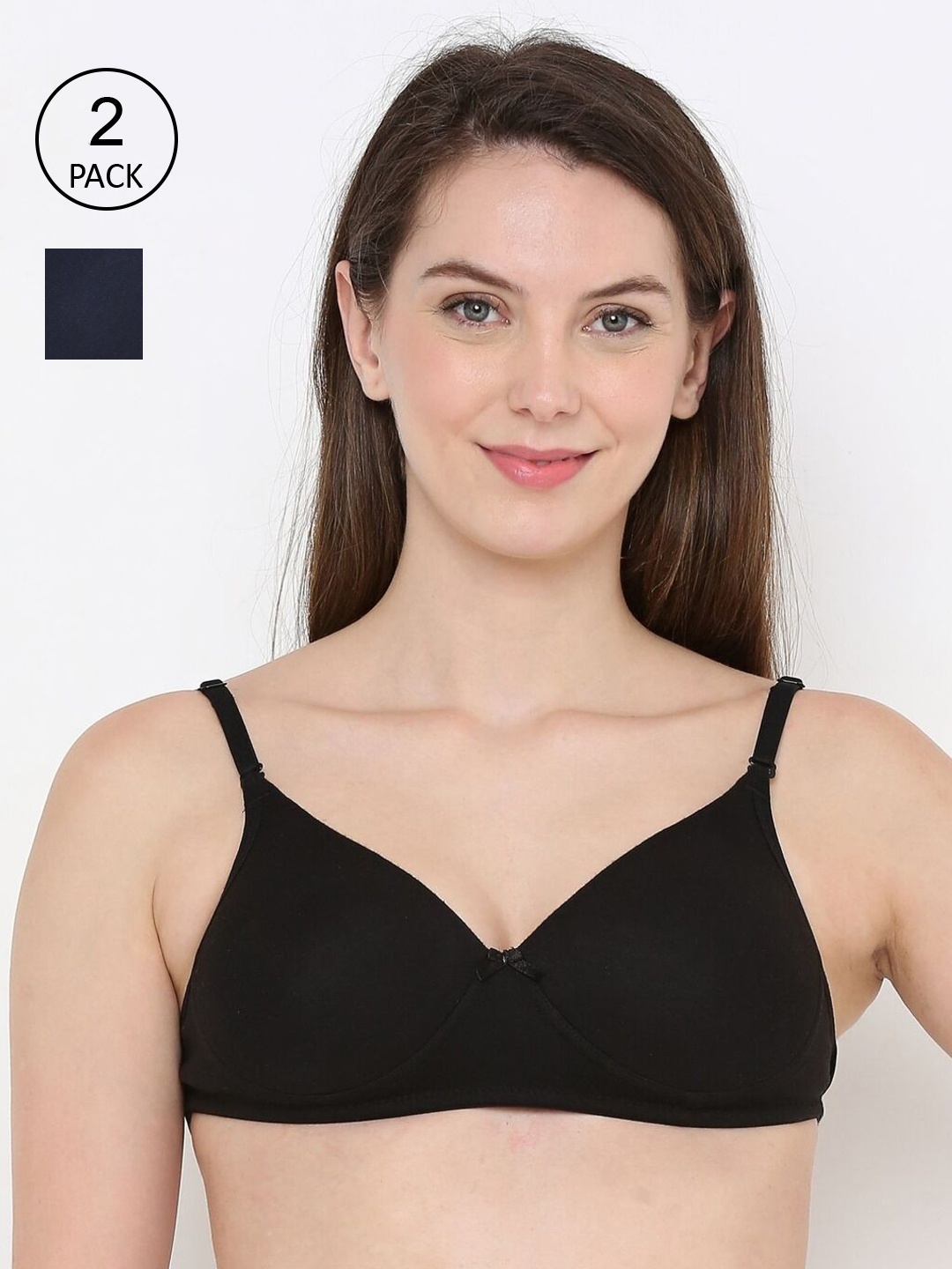 

Berrys Intimatess Black & Navy Blue Bra
