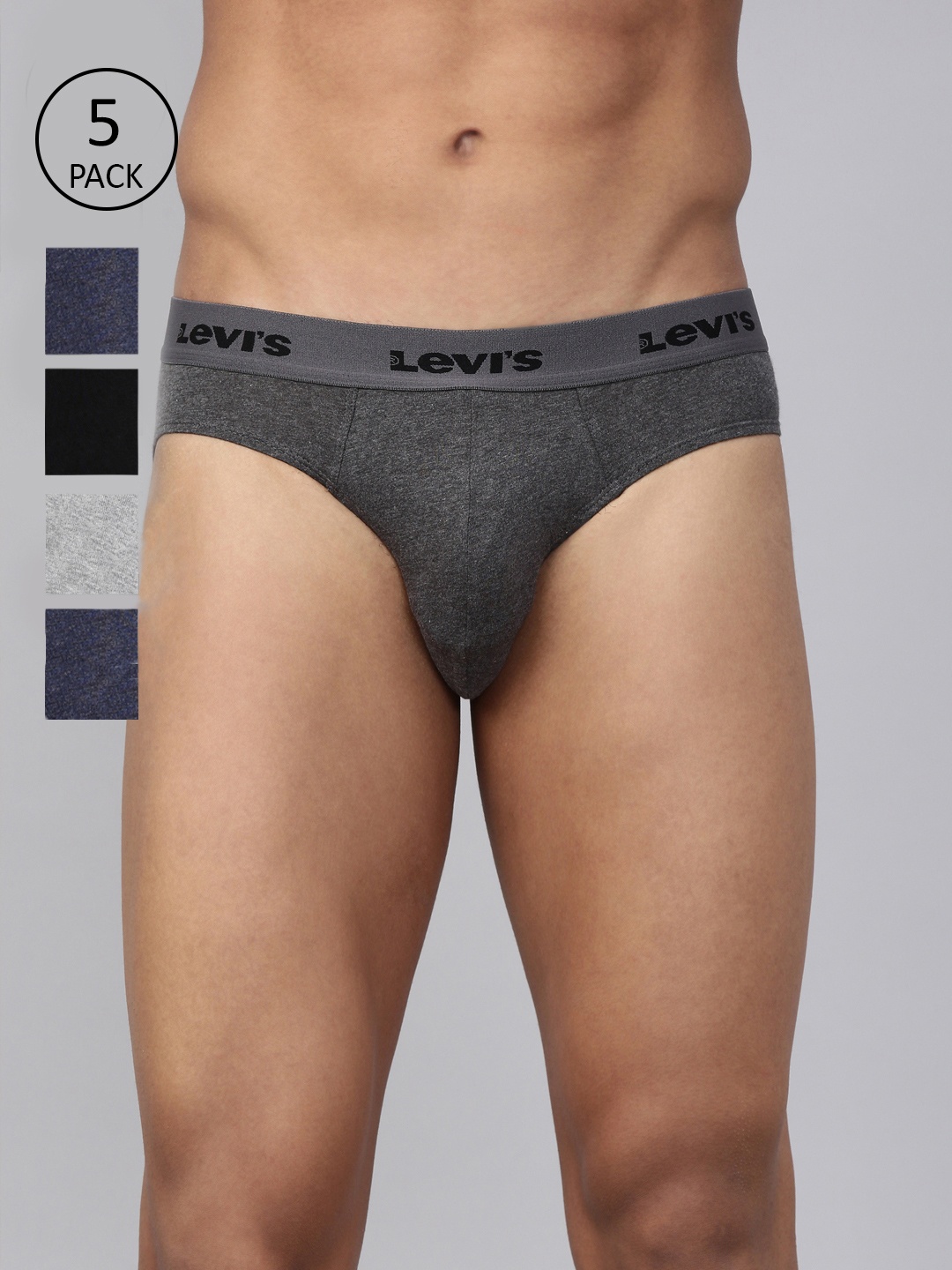 

Levis Men Pack Of 5 Neo Smartskin Technology Basic Briefs #009-BRIEF-ASST-P5-ASSORTED
