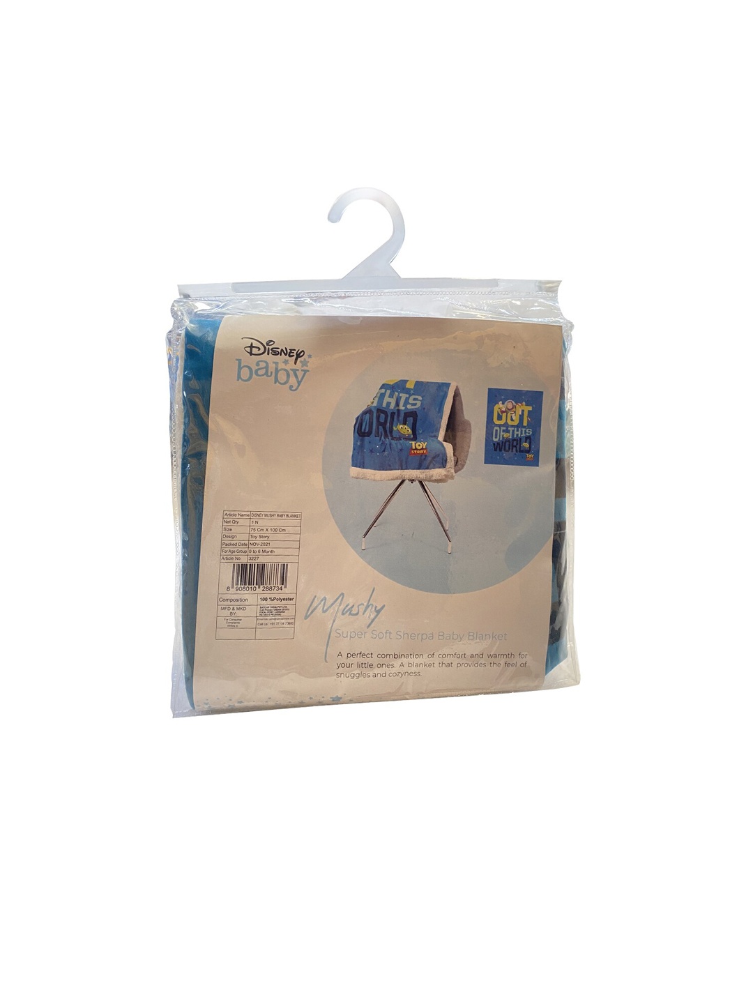 

Disney Infants Blue Toy Story AC Room 210 GSM Blanket
