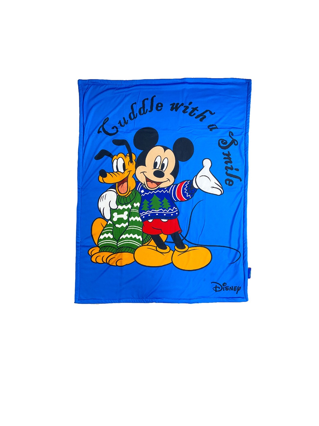 

Disney Blue Cartoon Characters AC Room 210 GSM Single Bed Blanket