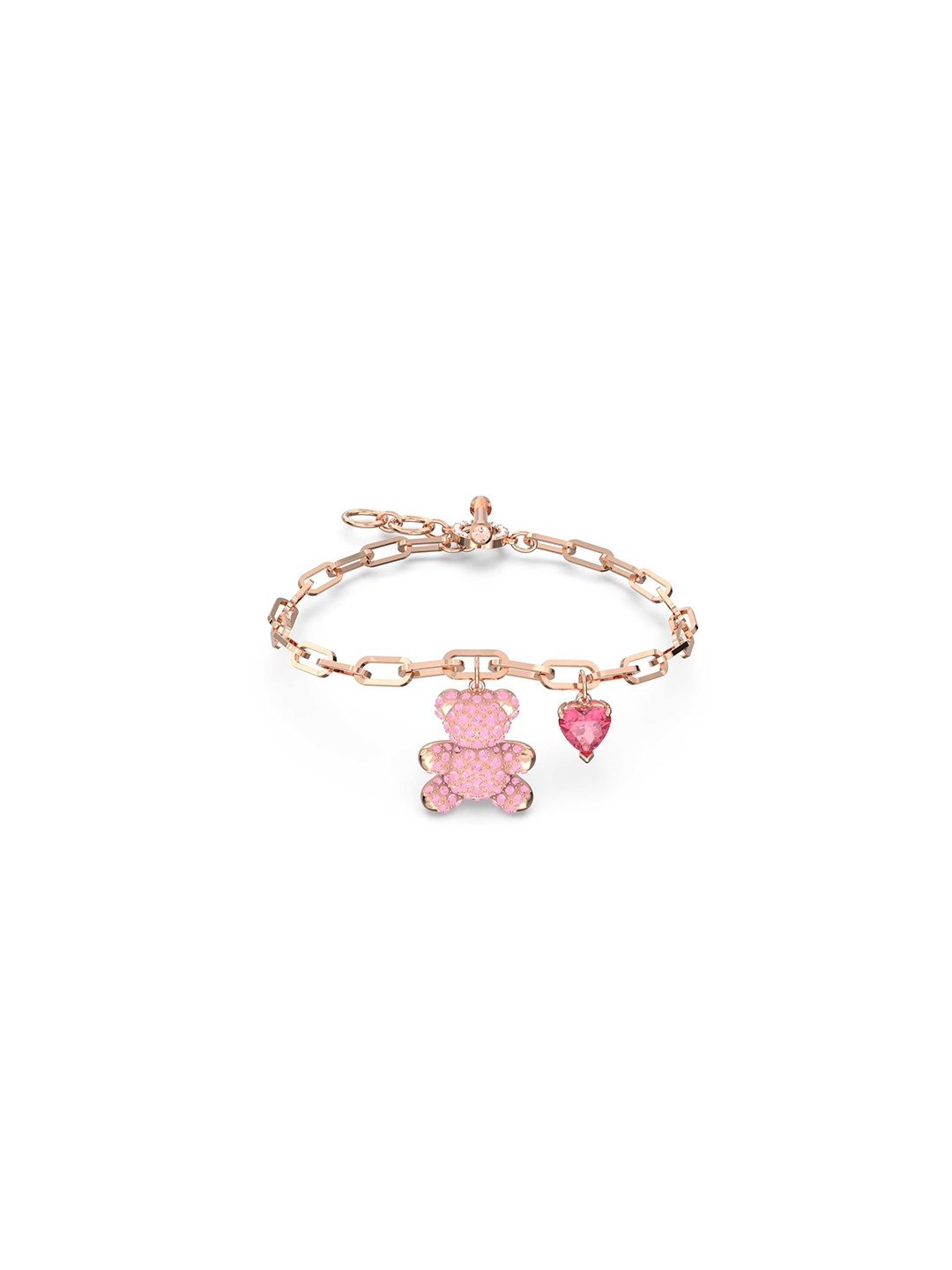 

SWAROVSKI Rose Gold Crystals Rose Gold-Plated Link Bracelet