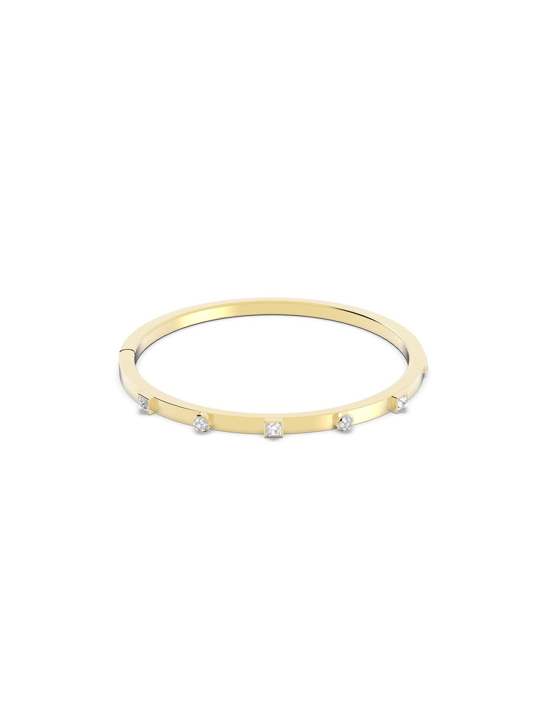 

SWAROVSKI Women Gold-Toned & White Crystals Bangle-Style Bracelet