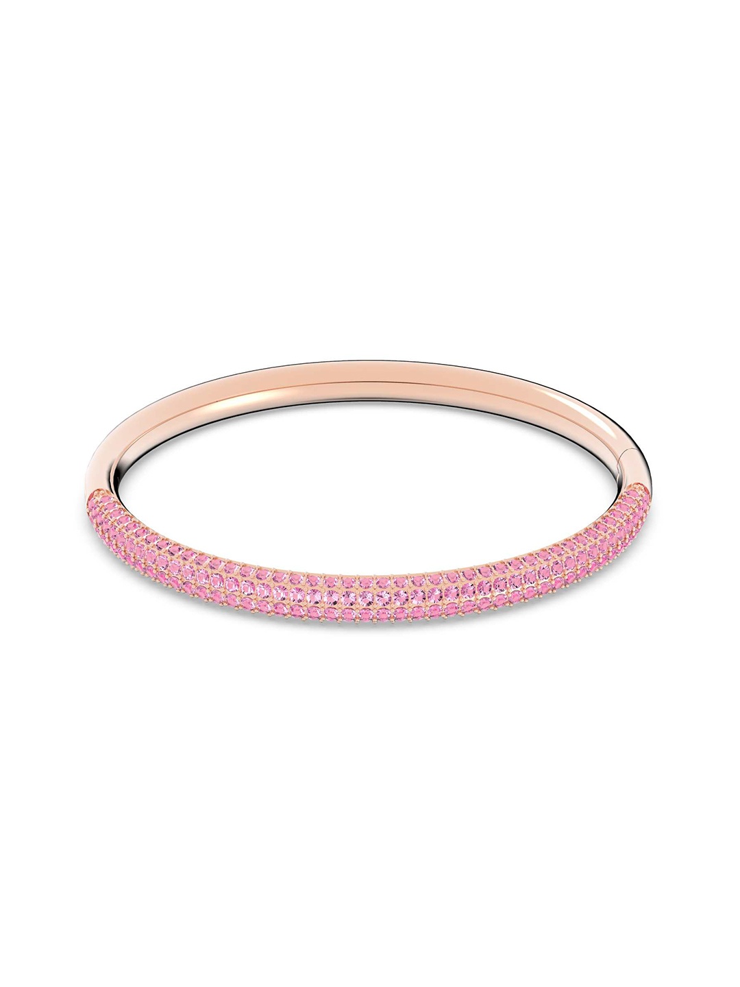 

SWAROVSKI Pink Crystals Rose Gold-Plated Bangle-Style Bracelet