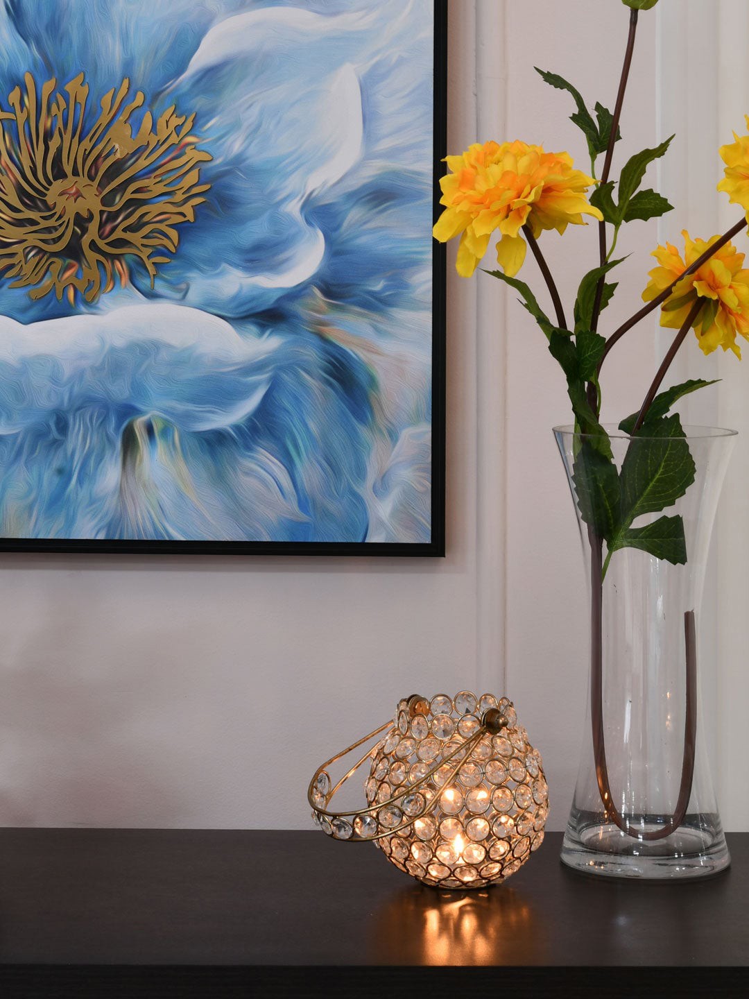 

Athome by Nilkamal Gold-Toned Lantern Basket