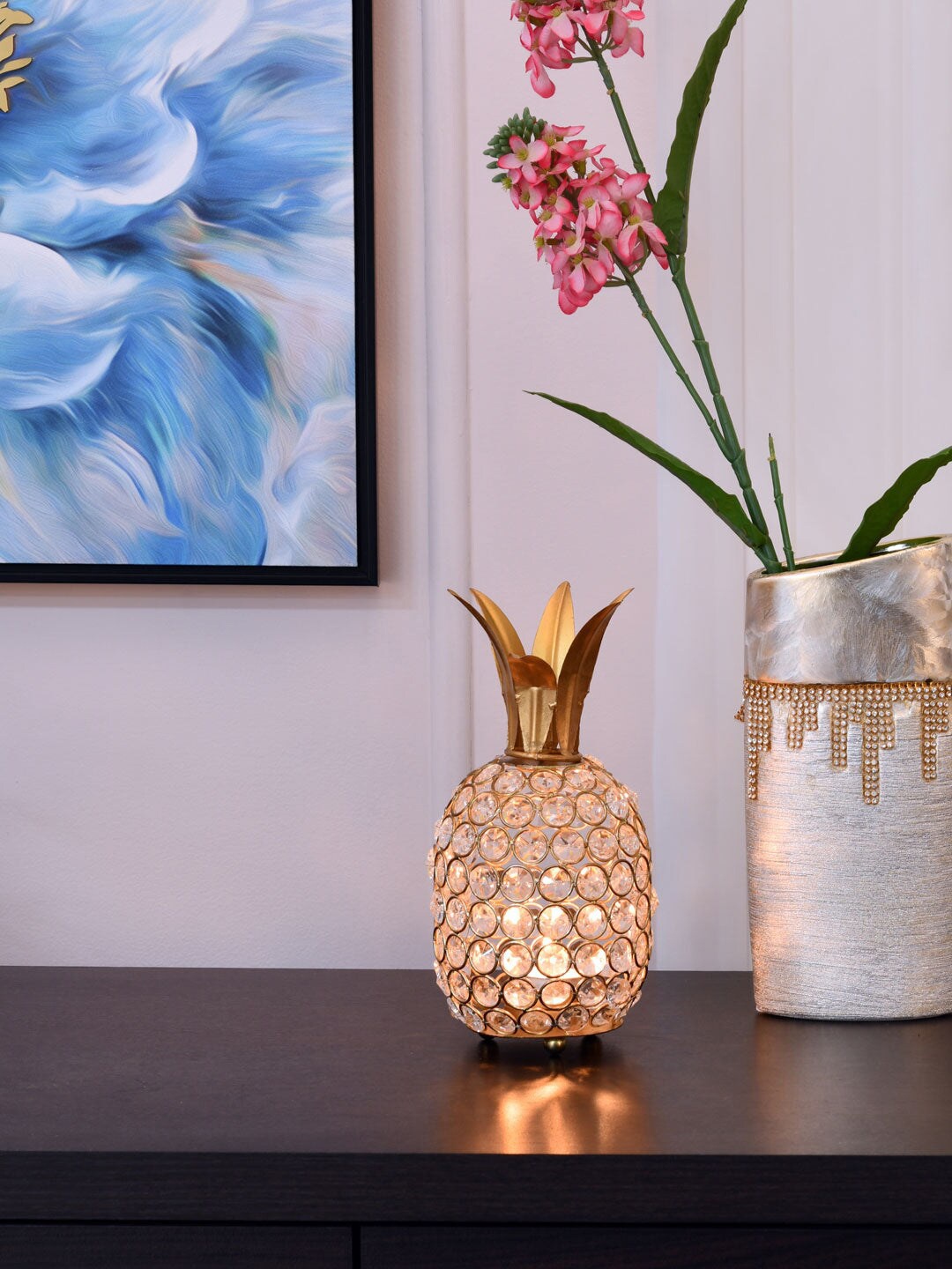 

Athome by Nilkamal Gold-Toned Pineapple Shaped Showpiece