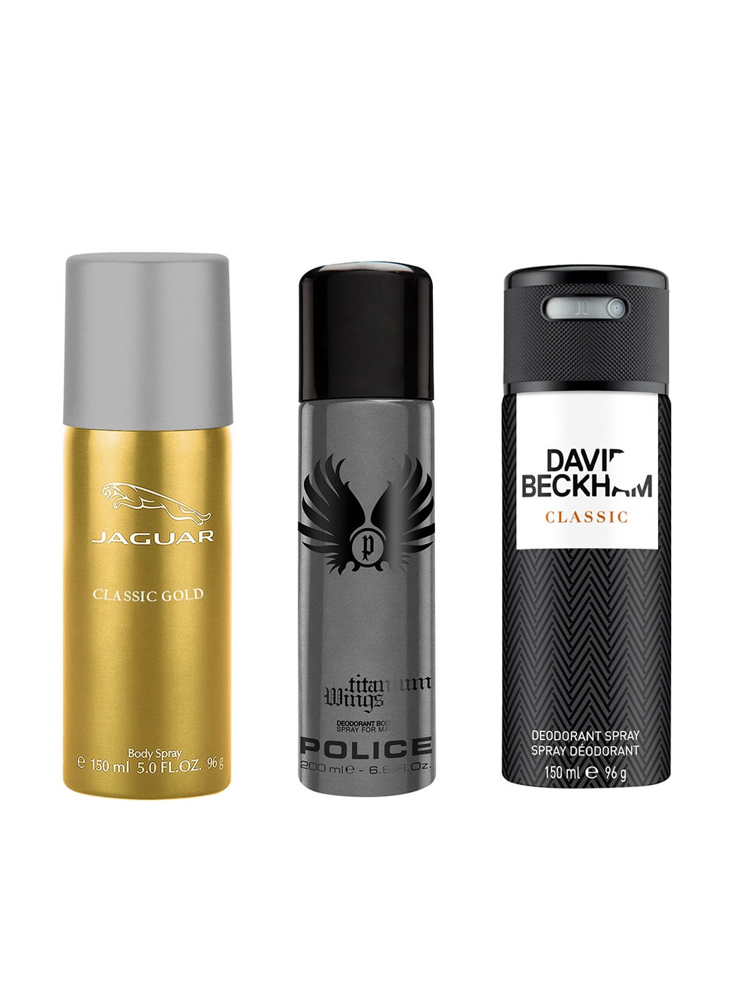 

JAGUAR Men Set of 3 Deodorant Body Spray 500 ml, Transparent