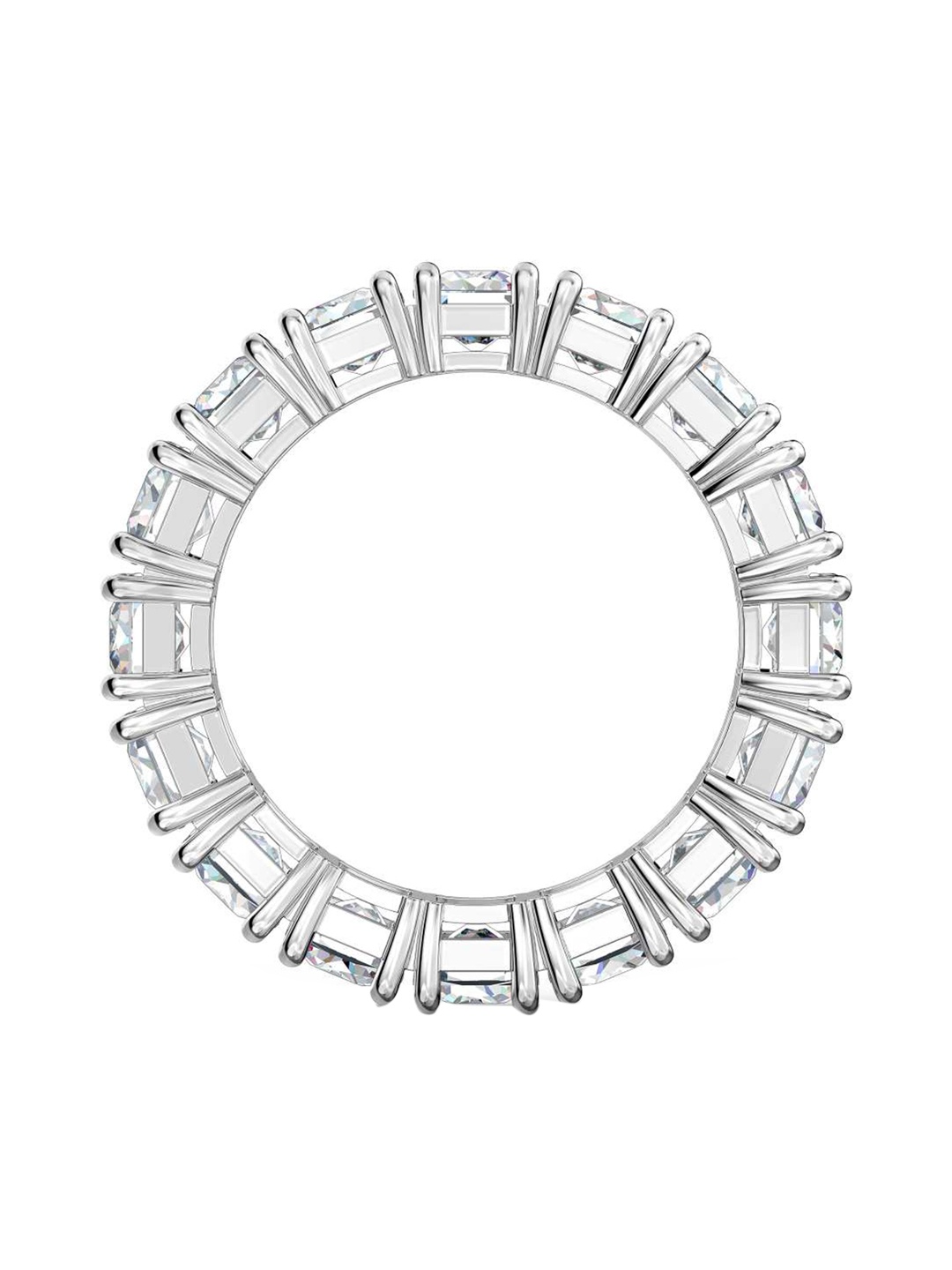 

SWAROVSKI Rhodium-Plated White Crystal-Studded Finger Ring