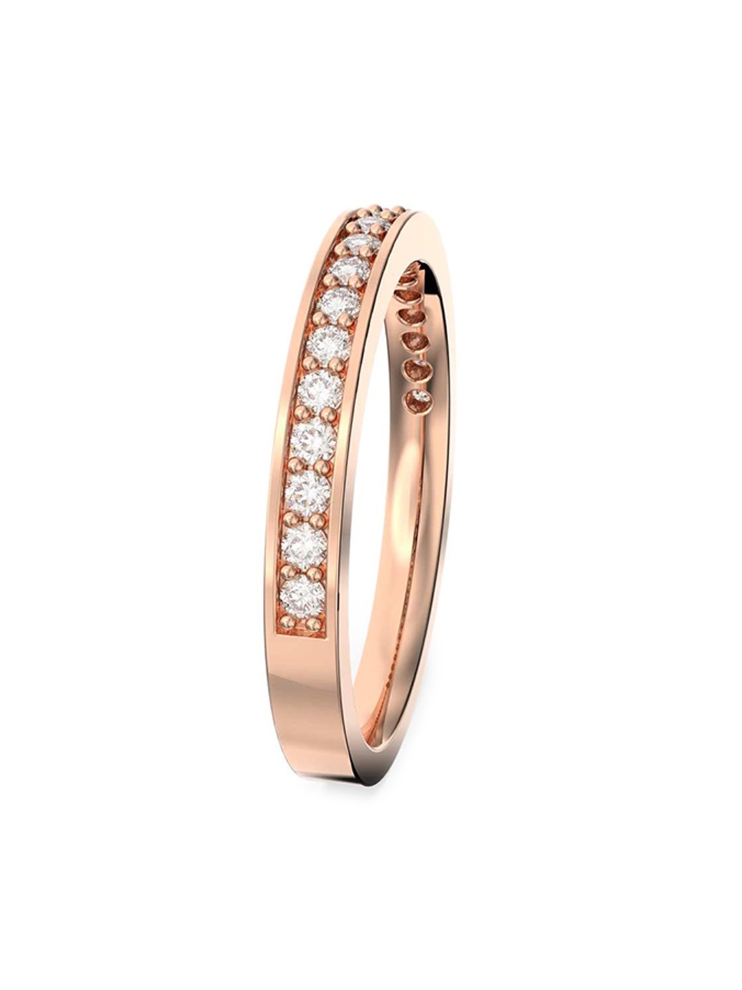 

SWAROVSKI Rose Gold-Plated White Crystal-Studded Finger Ring