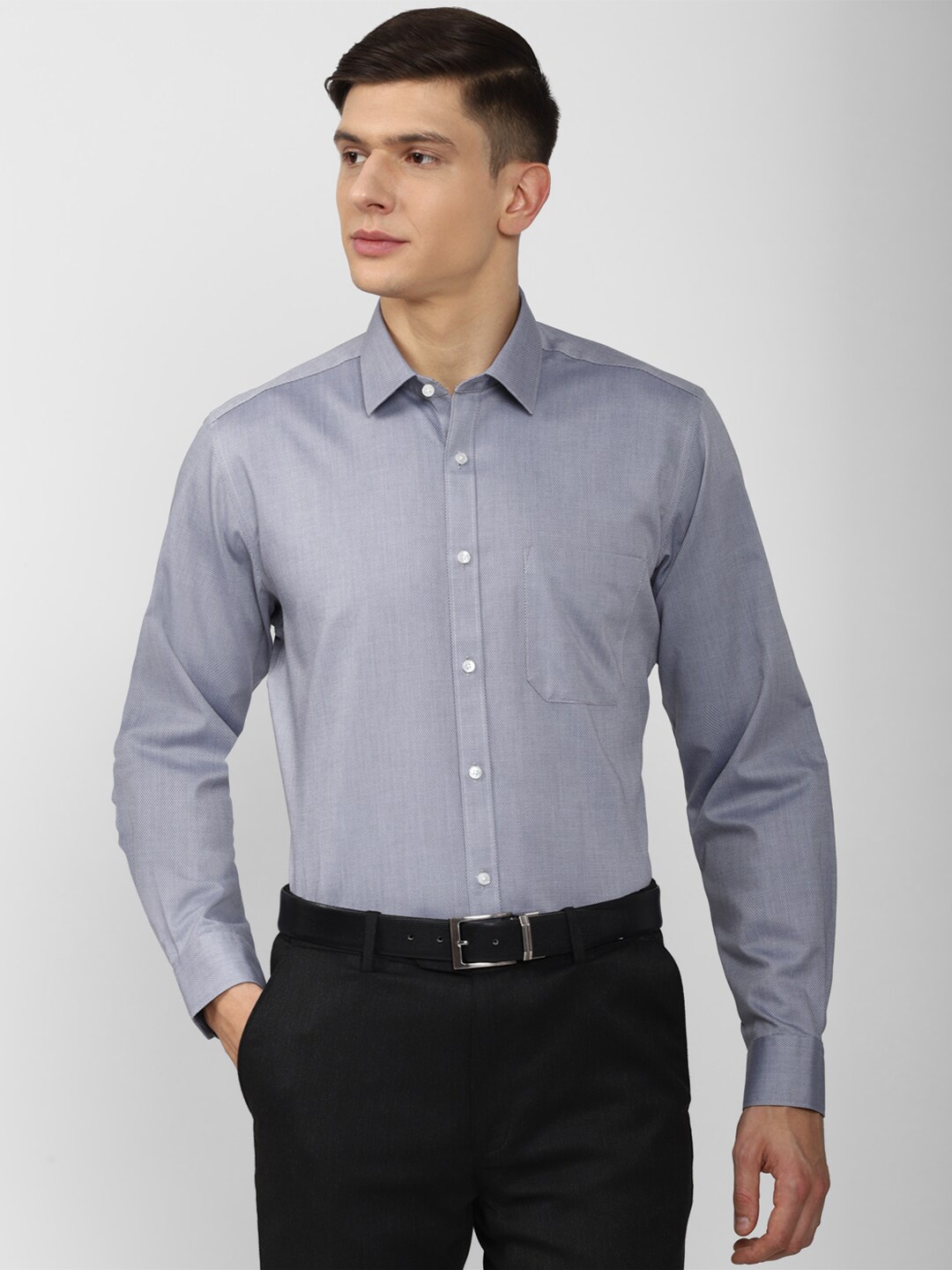 

Van Heusen Men Grey Formal Shirt