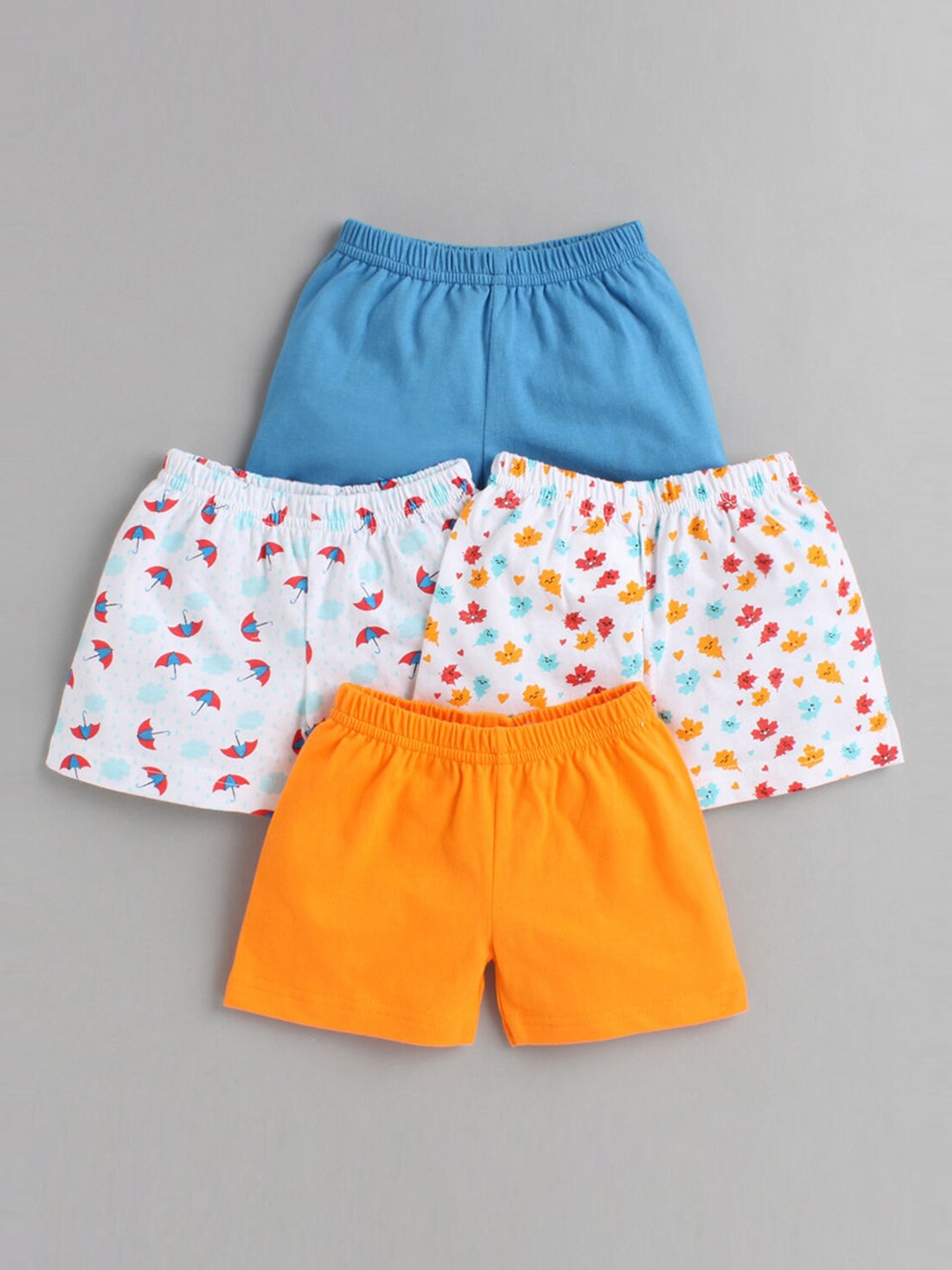 

Hopscotch Pack of 4 Boys Blue & White Printed Cotton Shorts