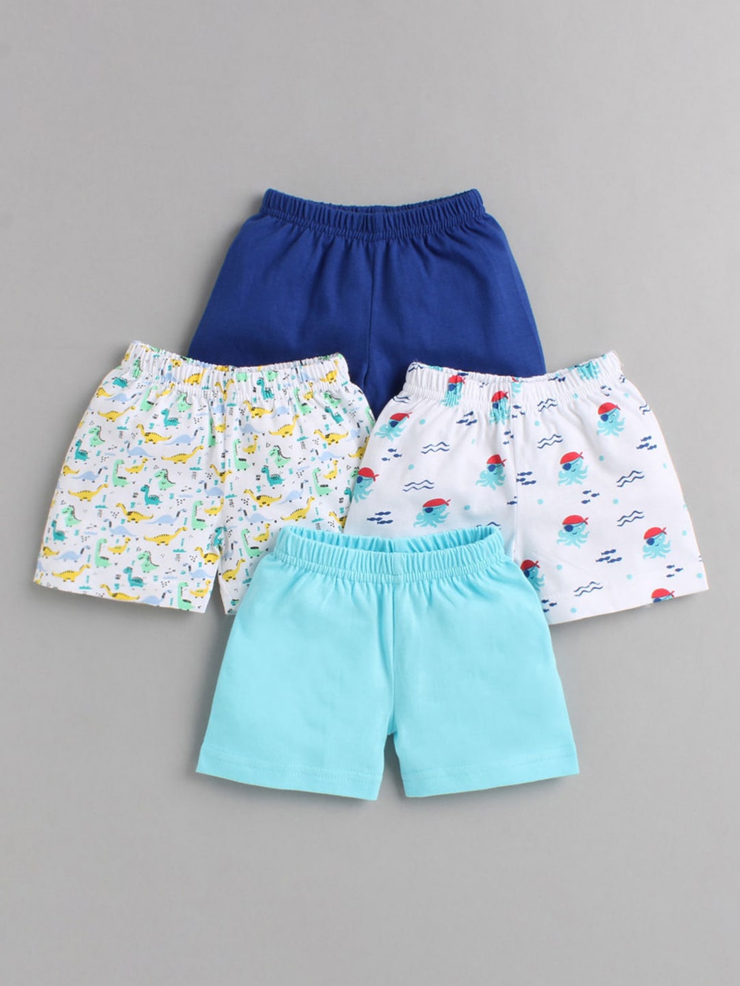 

Hopscotch Boys Pack of 4 Cotton Shorts, Blue