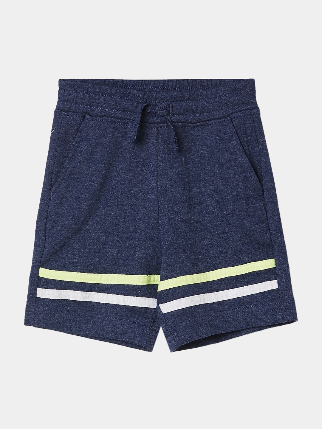 

Juniors by Lifestyle Boys Navy Blue Solid Cotton Shorts