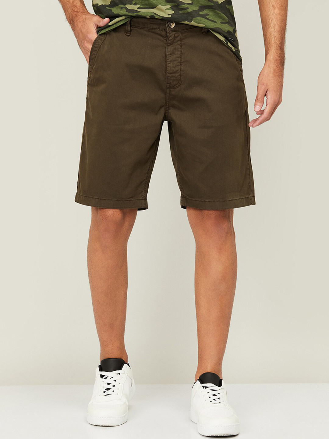 

Fame Forever by Lifestyle Men Olive Green Chino Shorts