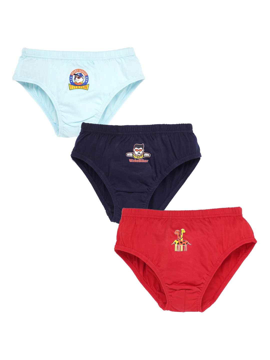 

SAVAGE Boys Pack of 3 Printed Cotton Briefs SVG-Boy-INEL-Undrw-55cm-Pk-3-Multicoloured, Multi