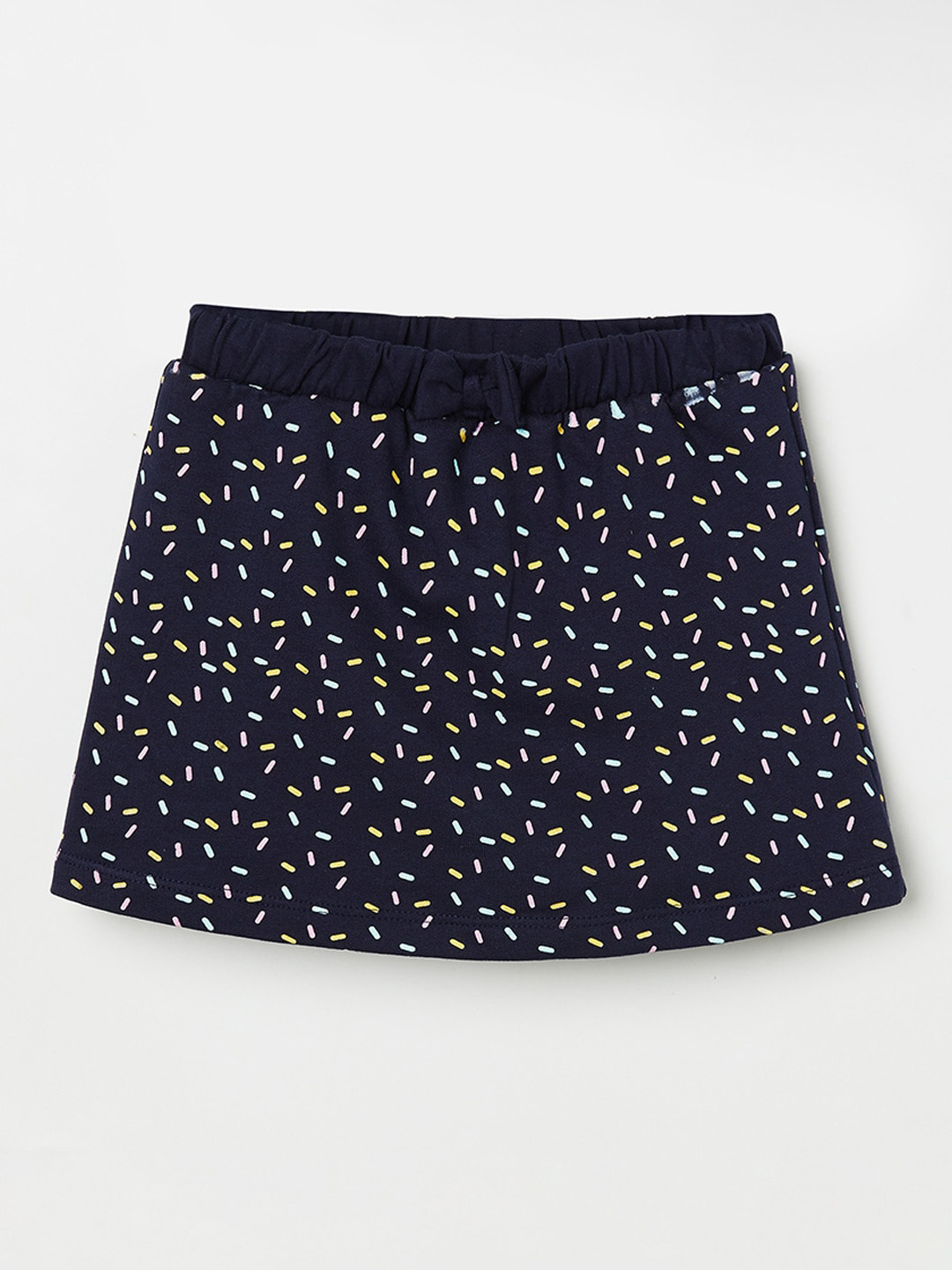 

Juniors by Lifestyle Girls Navy Blue Printed Pure Cotton A-Line Skirts