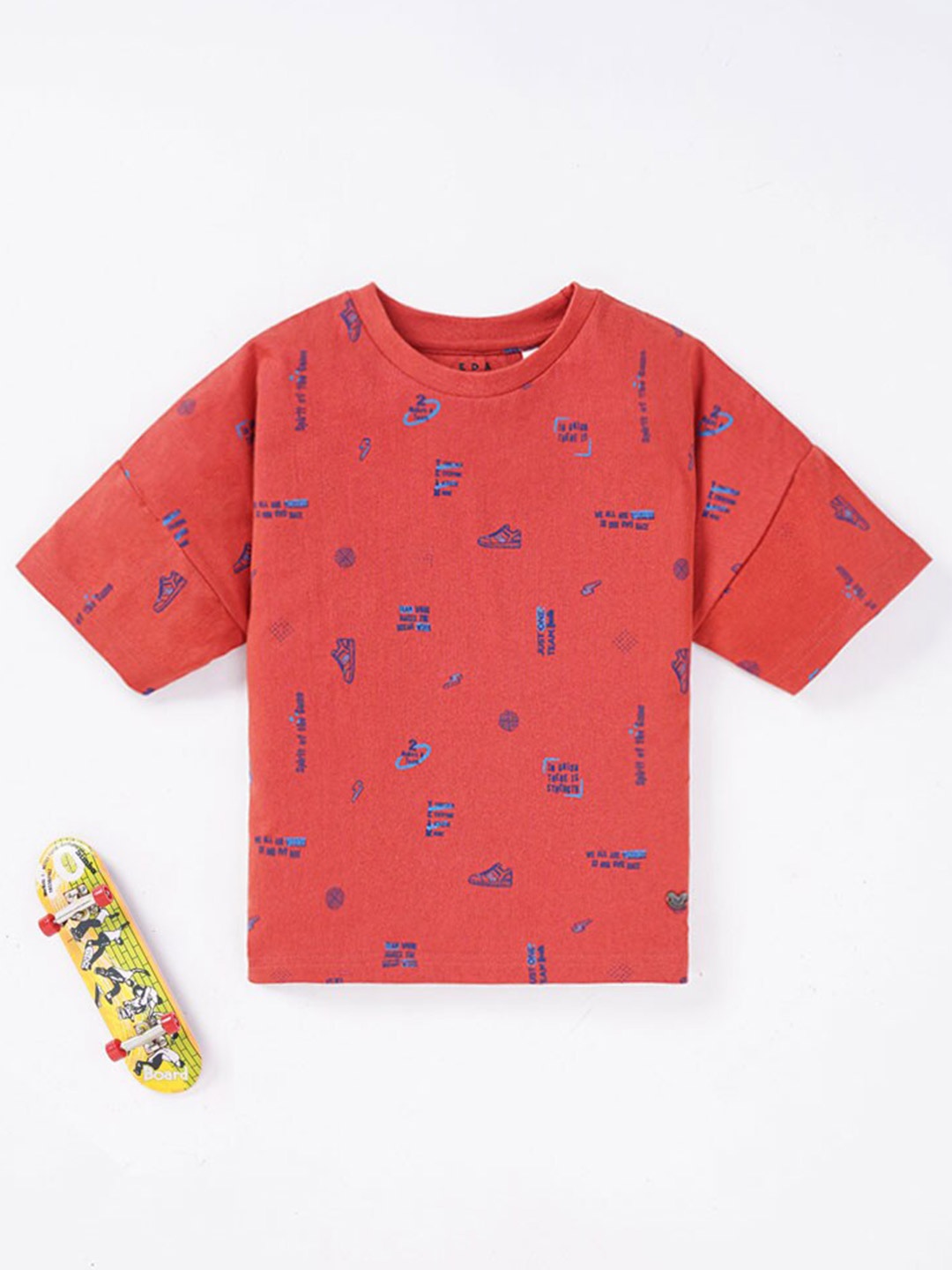 

Ed-a-Mamma Boys Rust Printed T-shirt