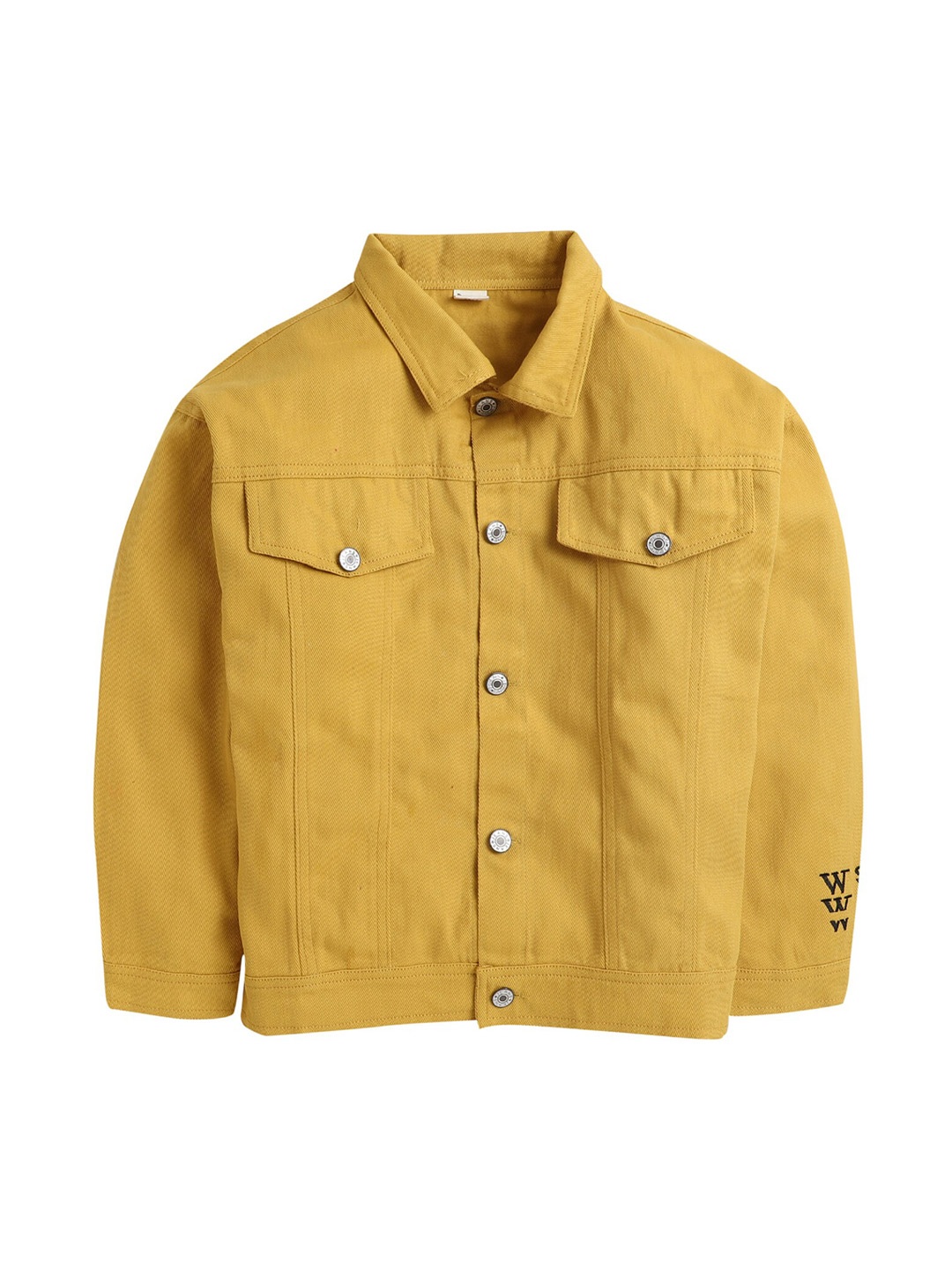 

Hopscotch Boys Yellow Tailored Denim Jacket
